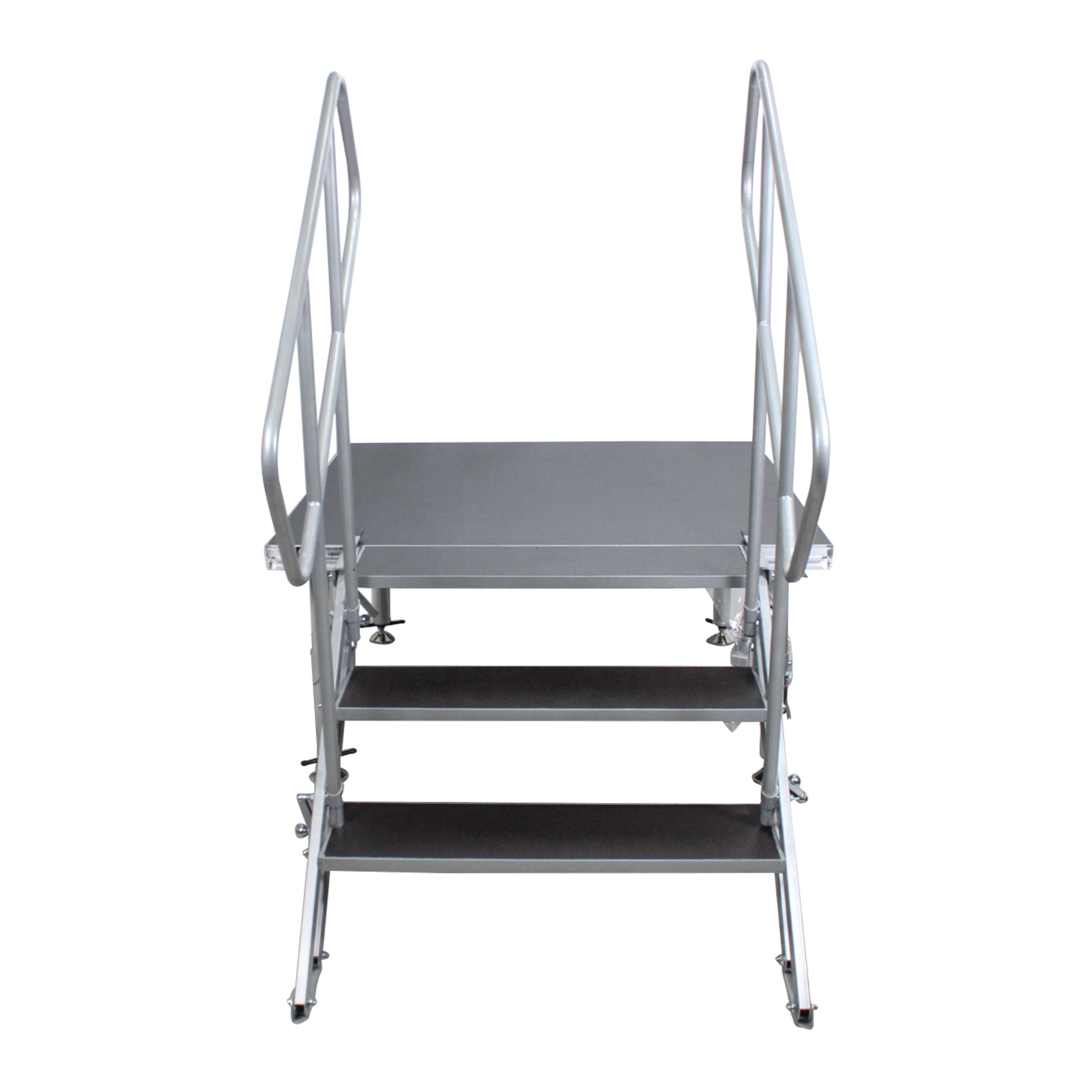 StageQ 3 Step Heavy Duty Foldable Adjustable 18 to 28 Inch with Rail