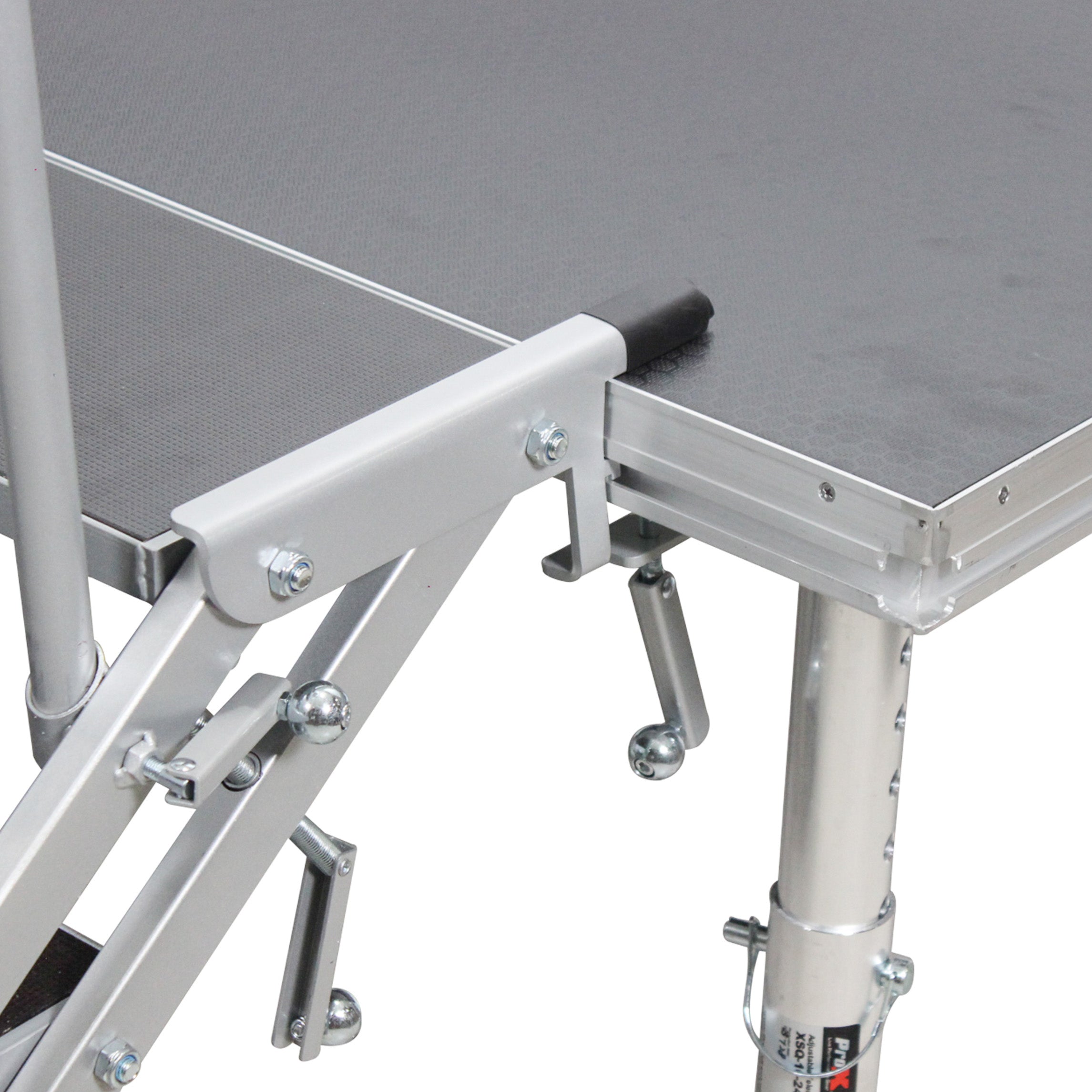 StageQ 3 Step Heavy Duty Foldable Adjustable 18 to 28 Inch with Rail
