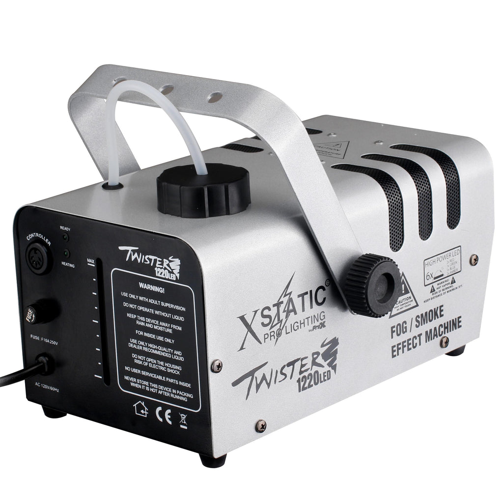 TWISTER Fog Machine 1220 Watt Water Based w RGBA LED