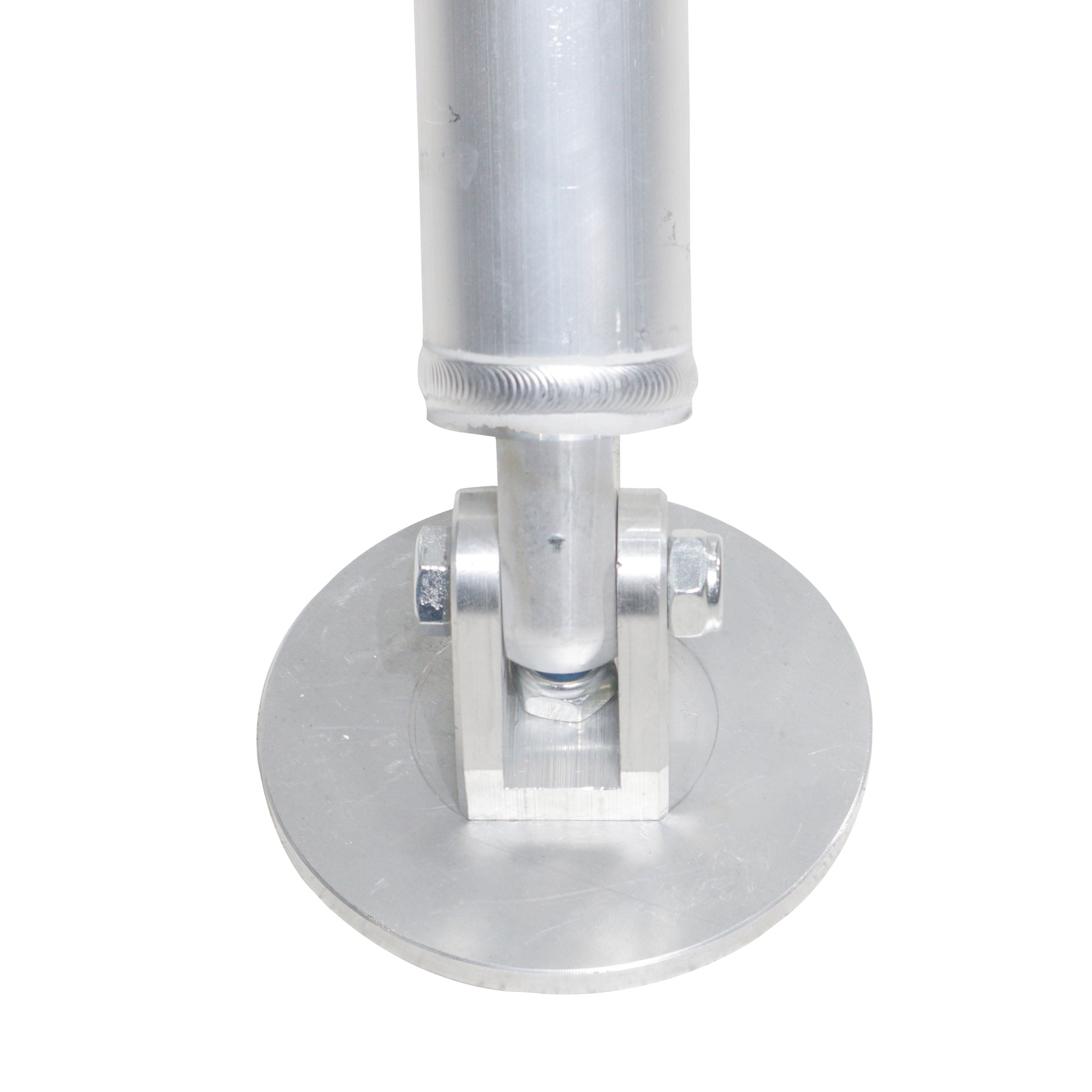 Truss Post Outrigger Brace and Lower Support Bar with Hinged Rubber Feet