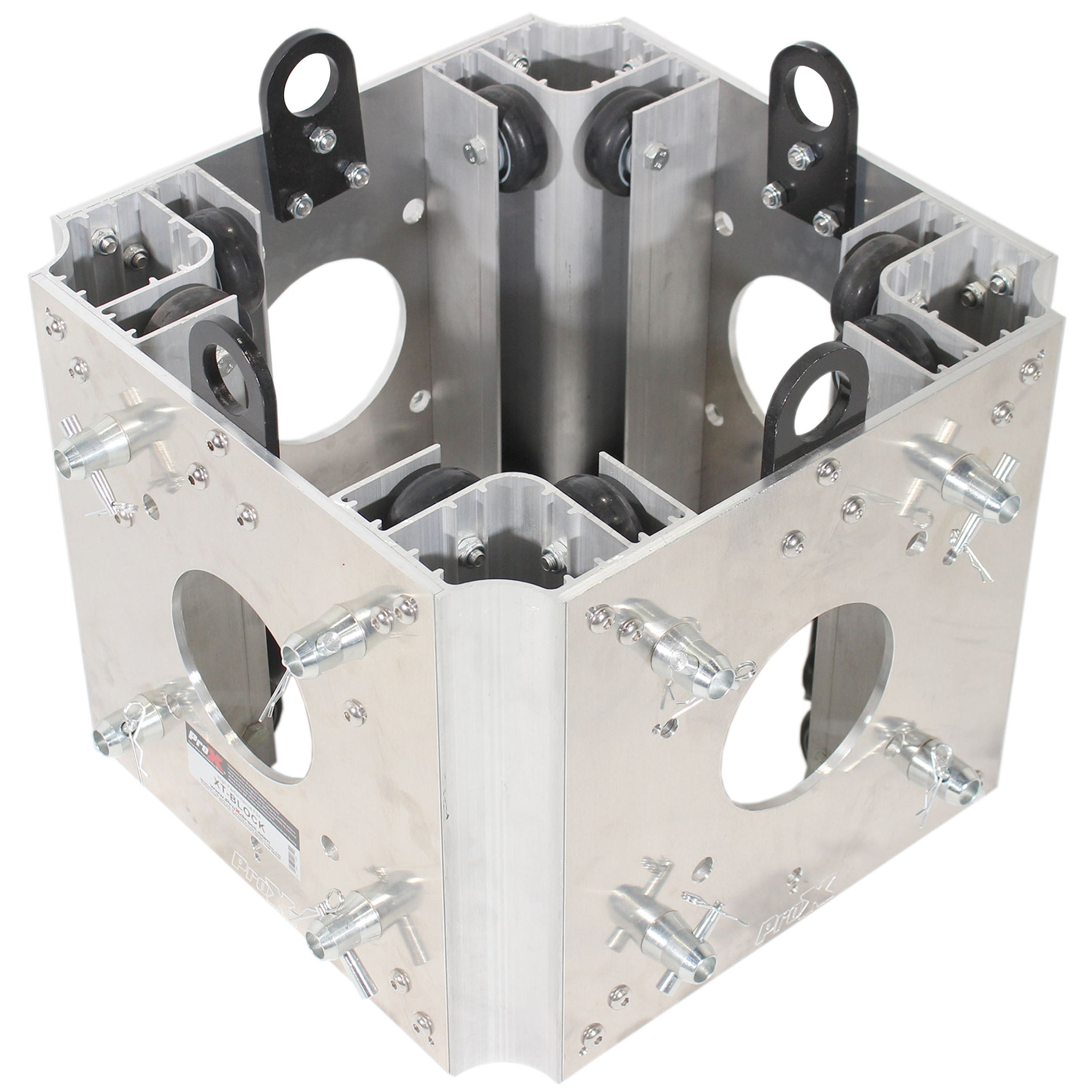 Truss Tower Stage Roofing System Package -Top Block | Hinges | Base | Outriggers and 3.28 Ft. 2 mm Wall Truss Segment