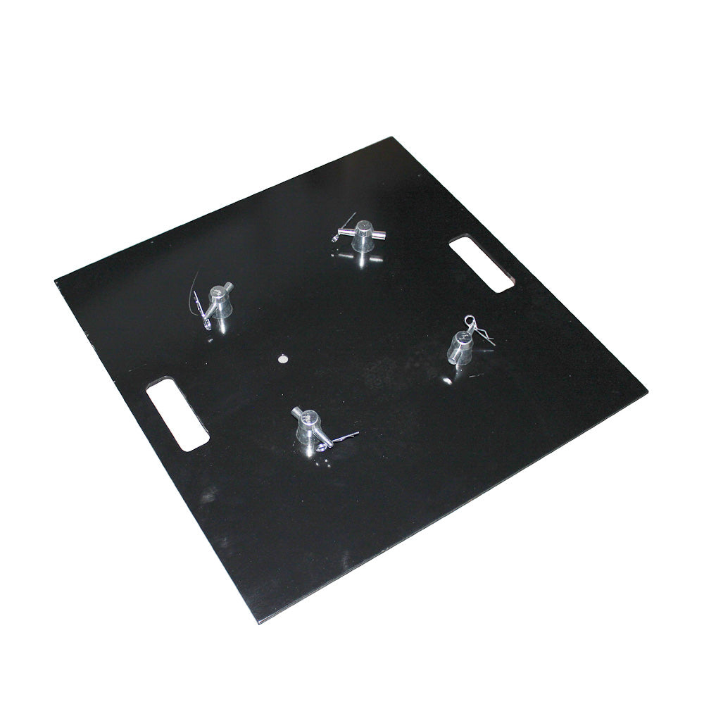 24" Steel 10mm Truss Base Plate for F34 F32 F31 Conical Square Truss with Connectors Black Finish