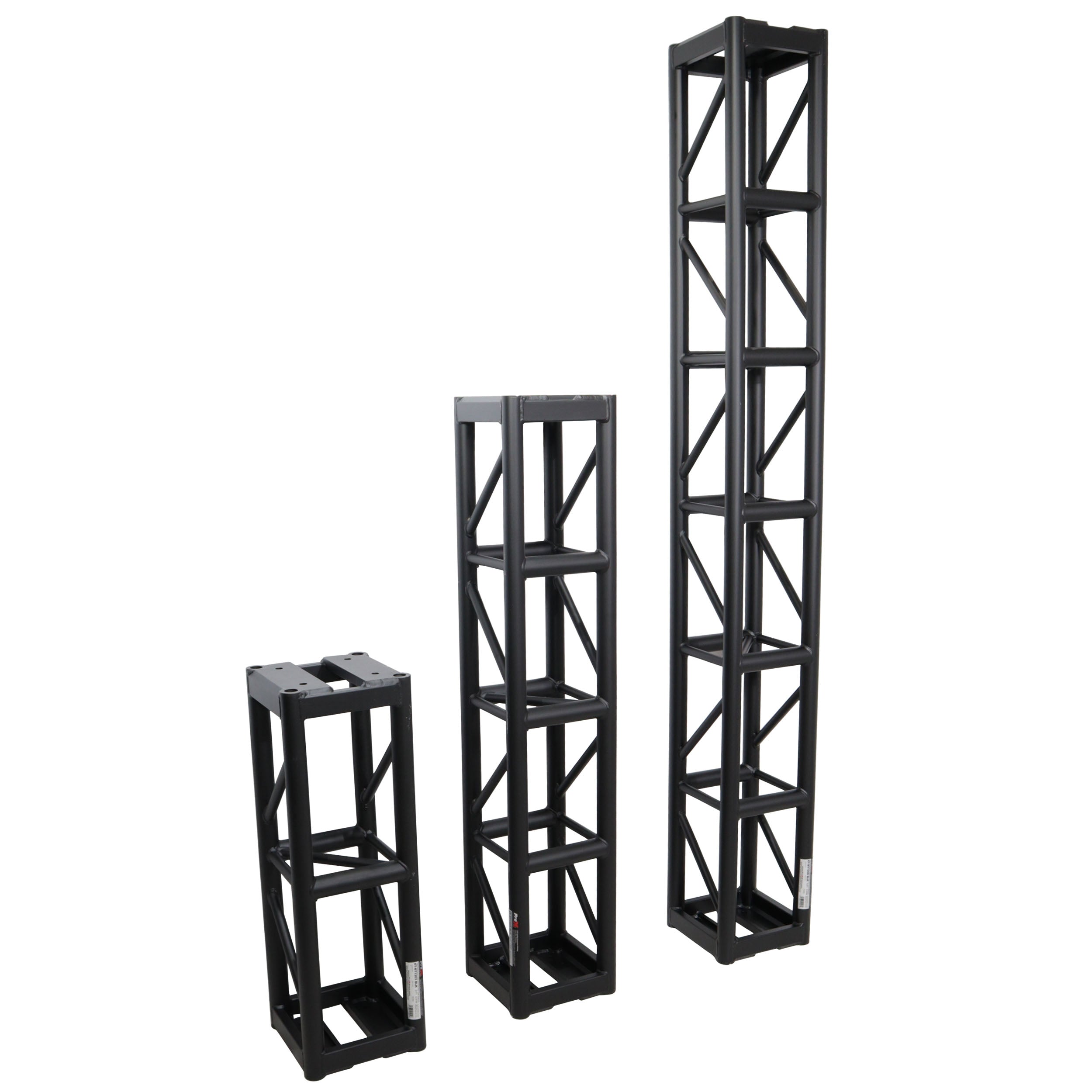 3 Ft. BoltX Black Bolted 12 Inch Professional Box Truss Segment | 3mm Wall – Black Finish