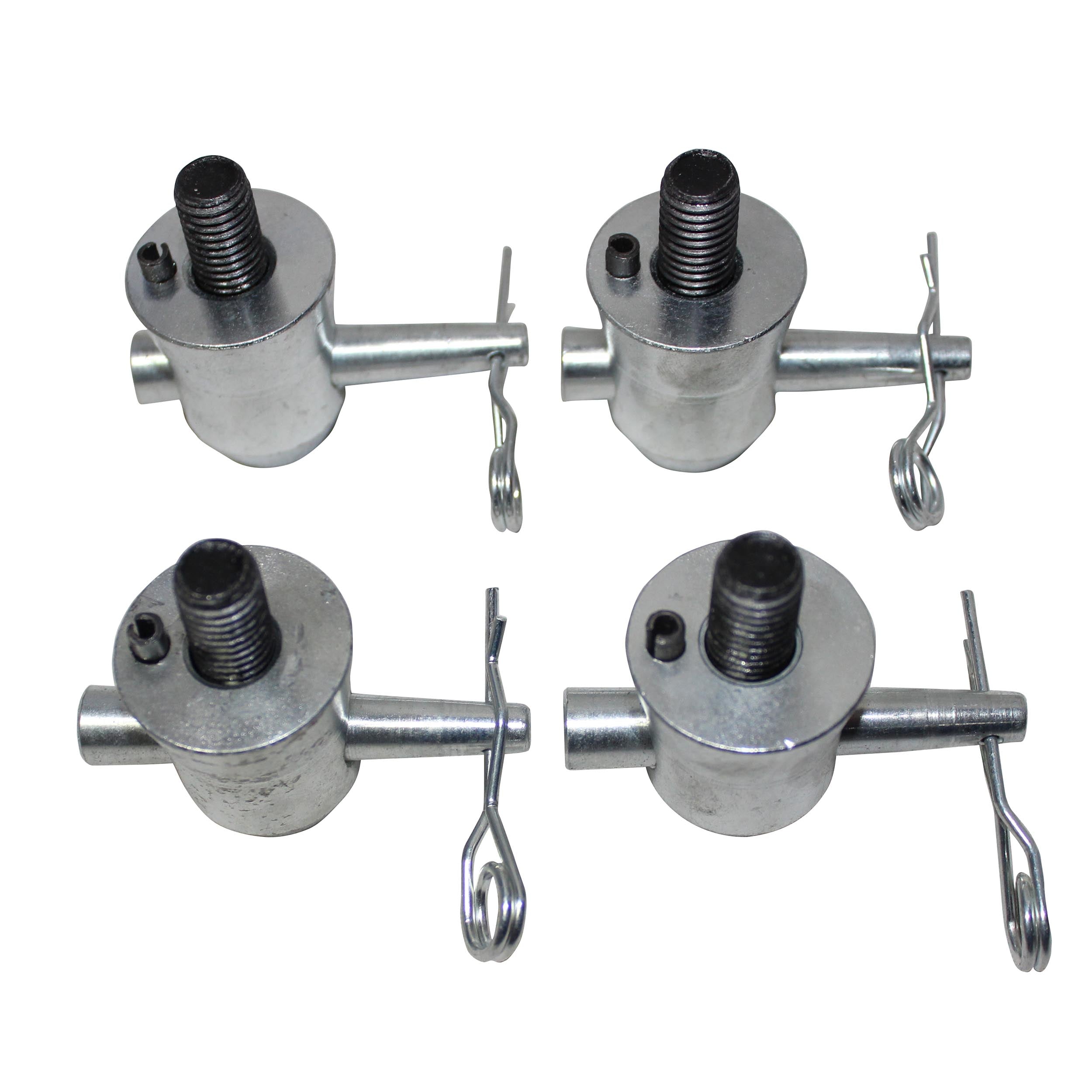 Pack of 4 Truss Junction Box Connector Pack Half Conical Connectors with Pins, Bolts & Safety Clips