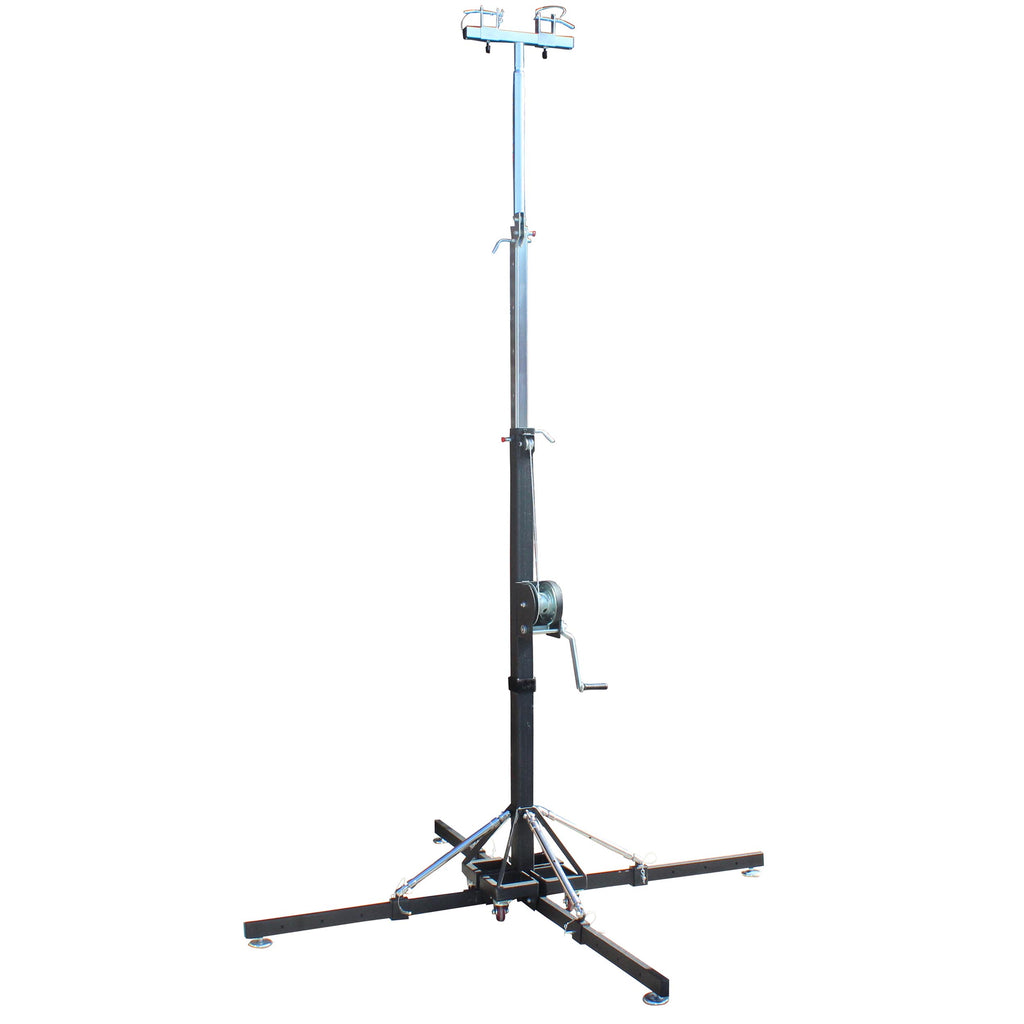 18 Ft. Lighting Crank Truss Stand 330 Lbs.Capacity Includes T-Adapter Truss Mount