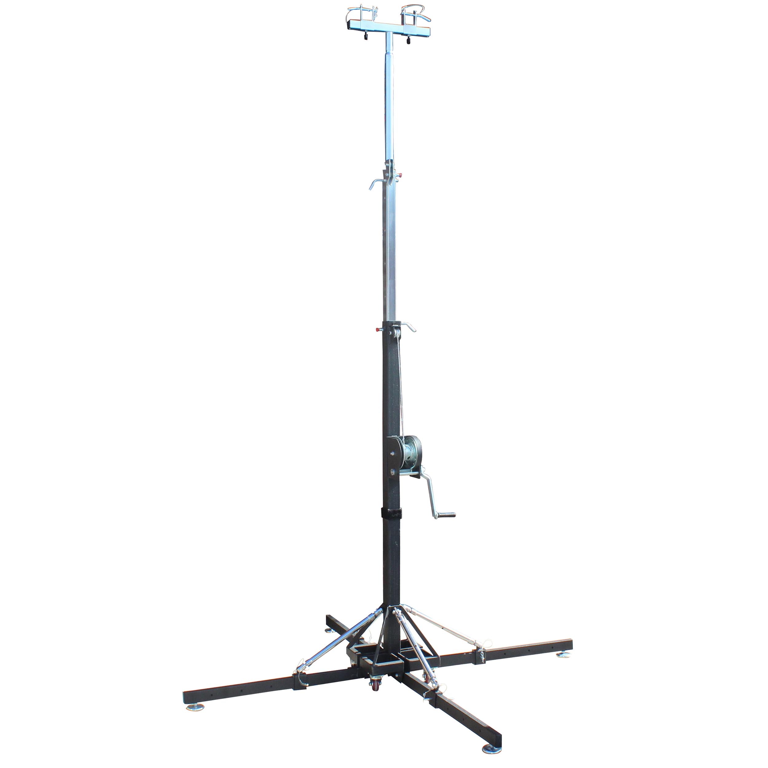 18 Ft. Lighting Crank Truss Stand 330 Lbs.Capacity Includes T-Adapter Truss Mount