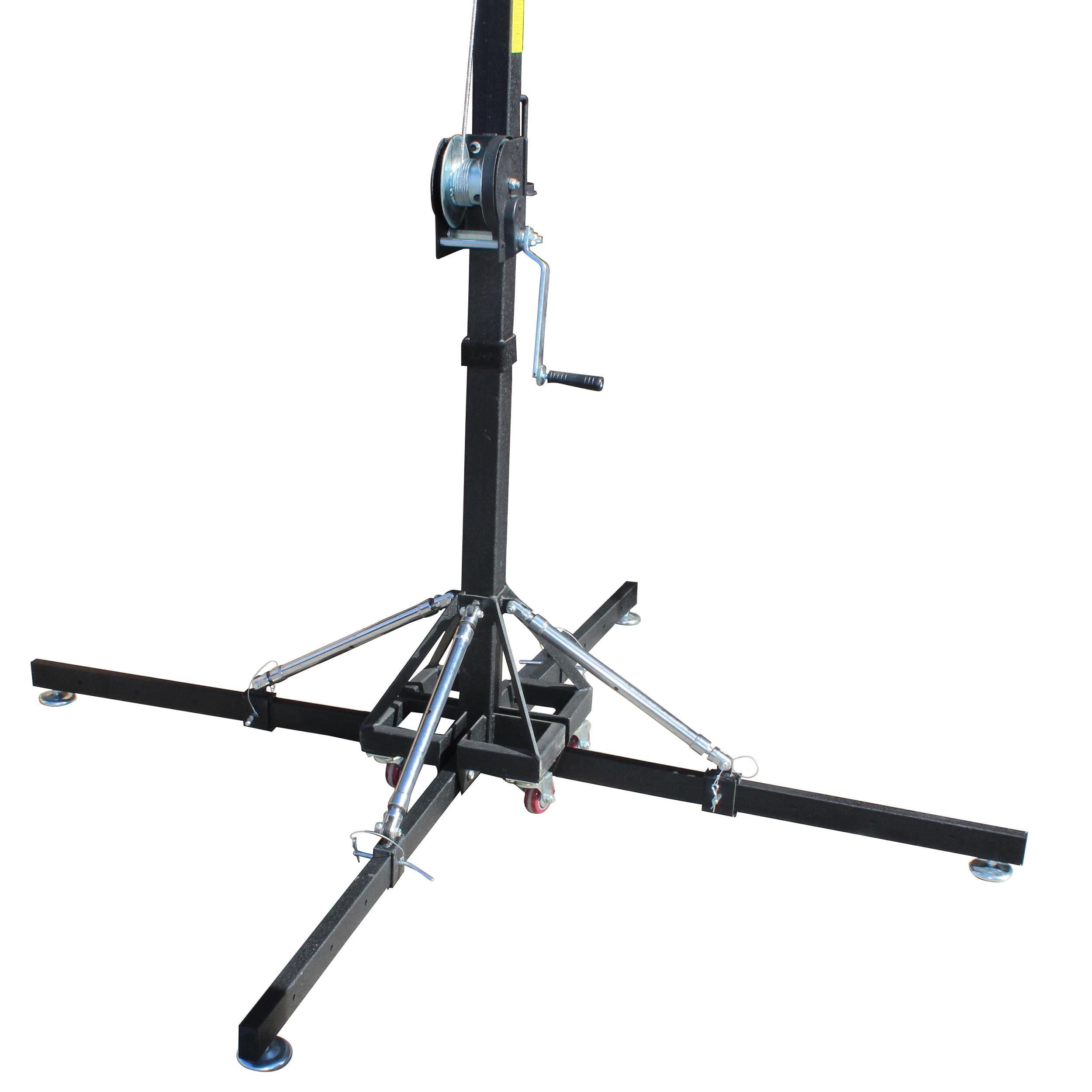18 Ft. Lighting Crank Truss Stand 330 Lbs.Capacity Includes T-Adapter Truss Mount