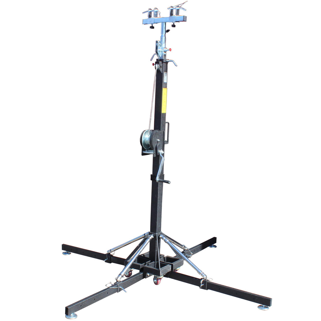18 Ft. Lighting Crank Truss Stand 330 Lbs.Capacity Includes T-Adapter Truss Mount