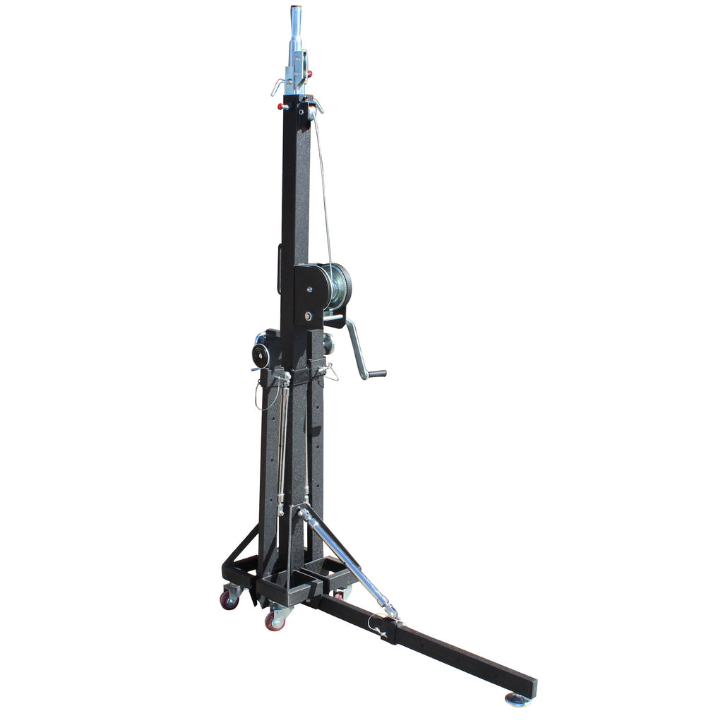 18 Ft. Lighting Crank Truss Stand 330 Lbs.Capacity Includes T-Adapter Truss Mount