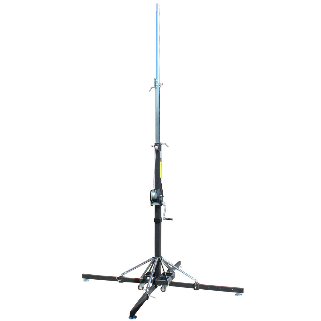 18 Ft. Lighting Crank Truss Stand 330 Lbs.Capacity Includes T-Adapter Truss Mount
