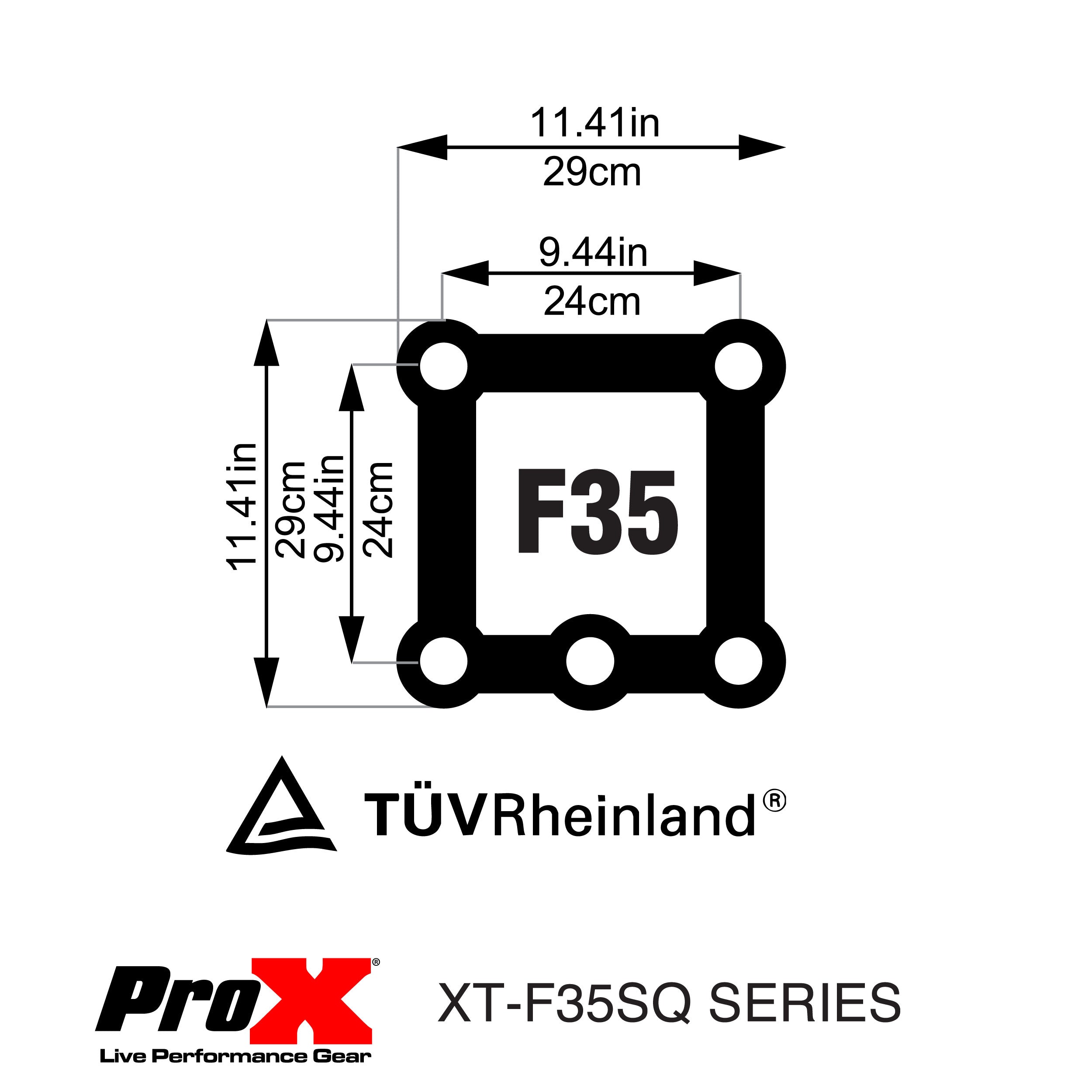6.56 ft 2.00 m  F35 Professional 5-Chord Truss Segment for LED Video Panels