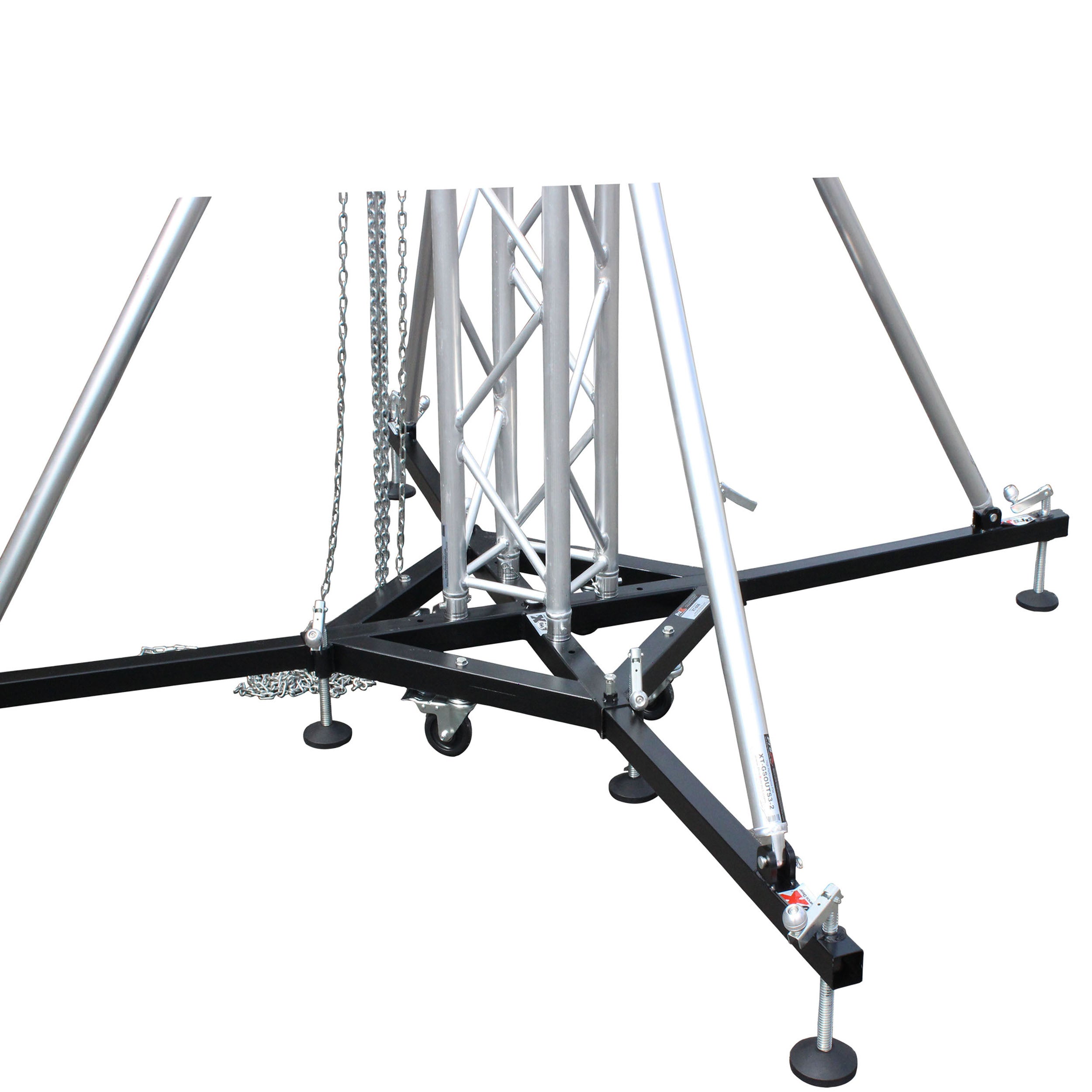 Single 3 Ft. Outrigger Support Brace for Leveling Ground Support Truss Tower Base