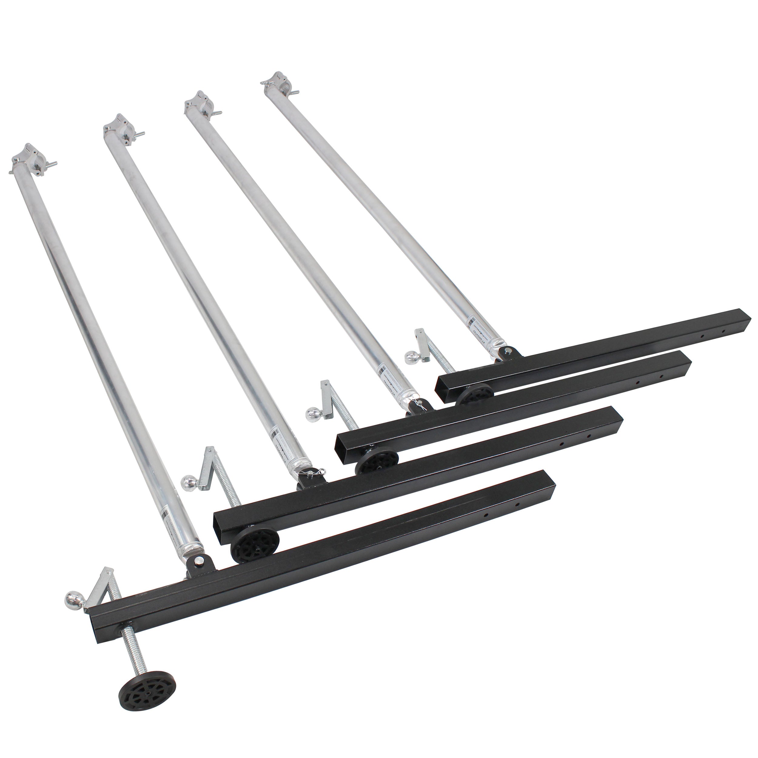 PRO Truss Tower Stage Lift System Package -Top Block | Hinges | Base | Outriggers and 3.28 Ft. 3 mm Ladder Truss Segment