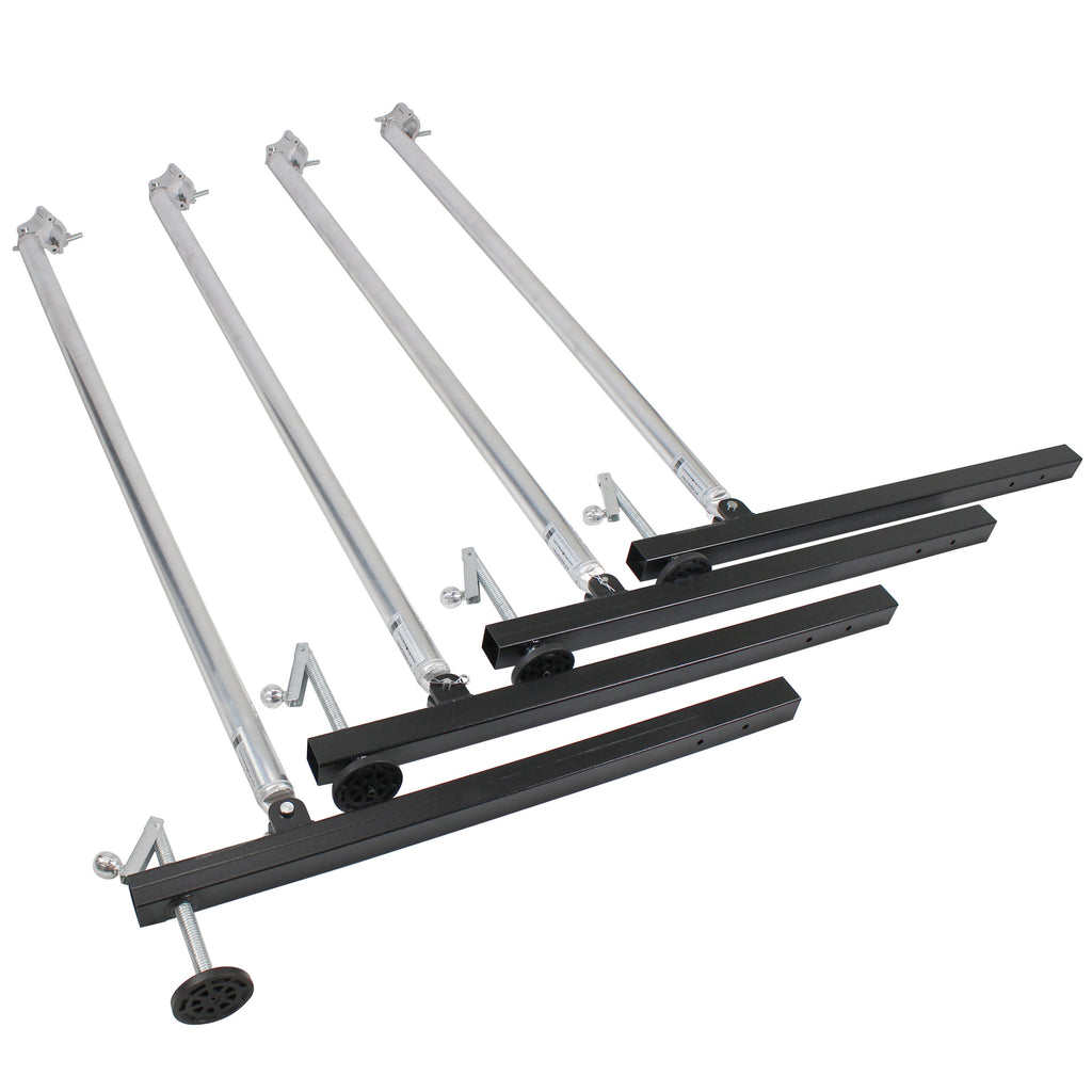 Truss Tower Stage Roofing System Package -Top Block | Hinges | Base | Outriggers and 3.28 Ft. 2 mm Wall Truss Segment