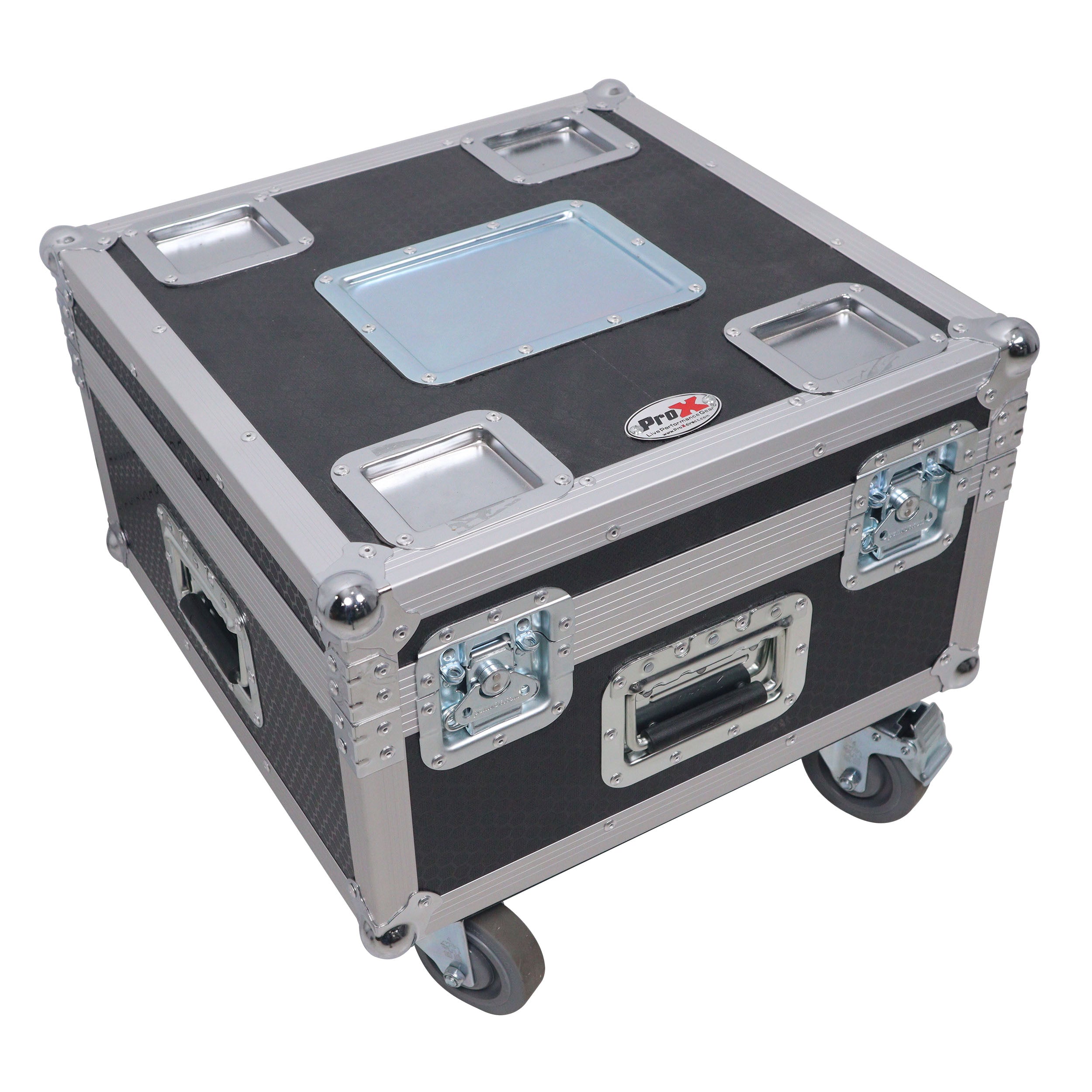 Set of Two 2-Ton 30' Ft. Manual Chain Hoist with ATA Flight Style Road Case for stage truss roof system and line array speakers