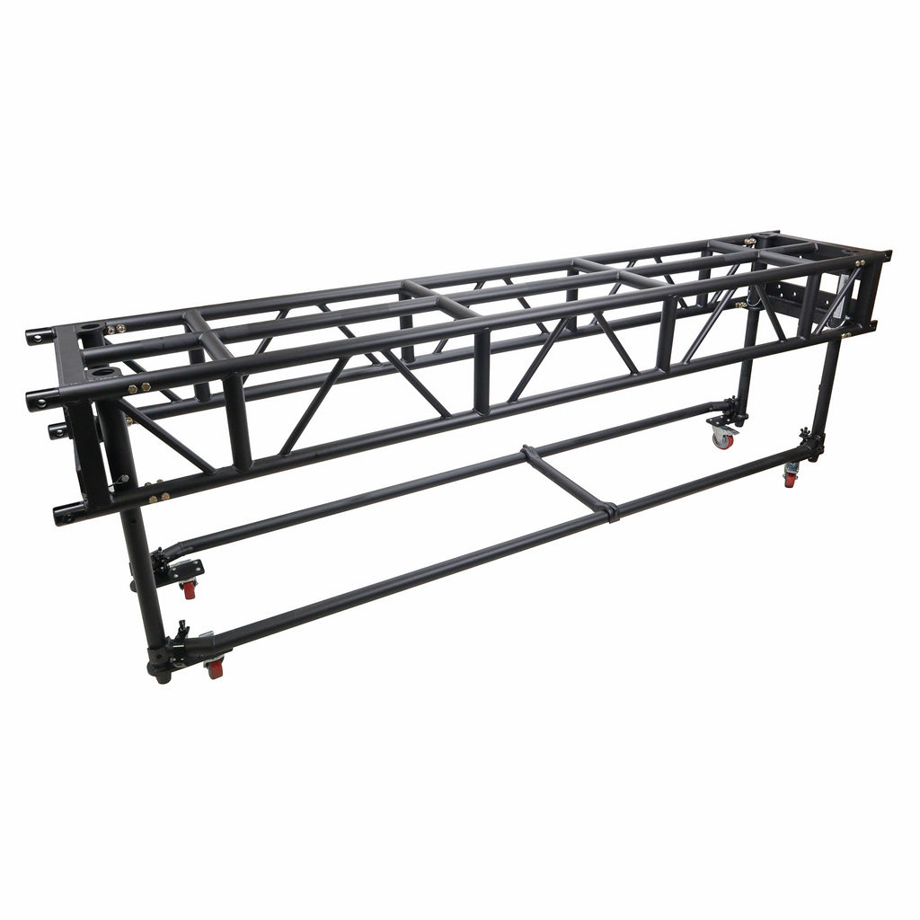 10' FT Pre-Rig Truss Segment with Removable Rolling Base System BLACK