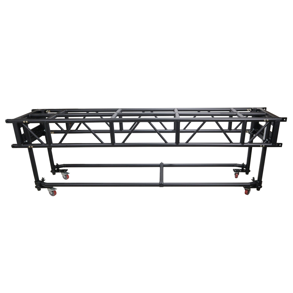 10' FT Pre-Rig Truss Segment with Removable Rolling Base System BLACK