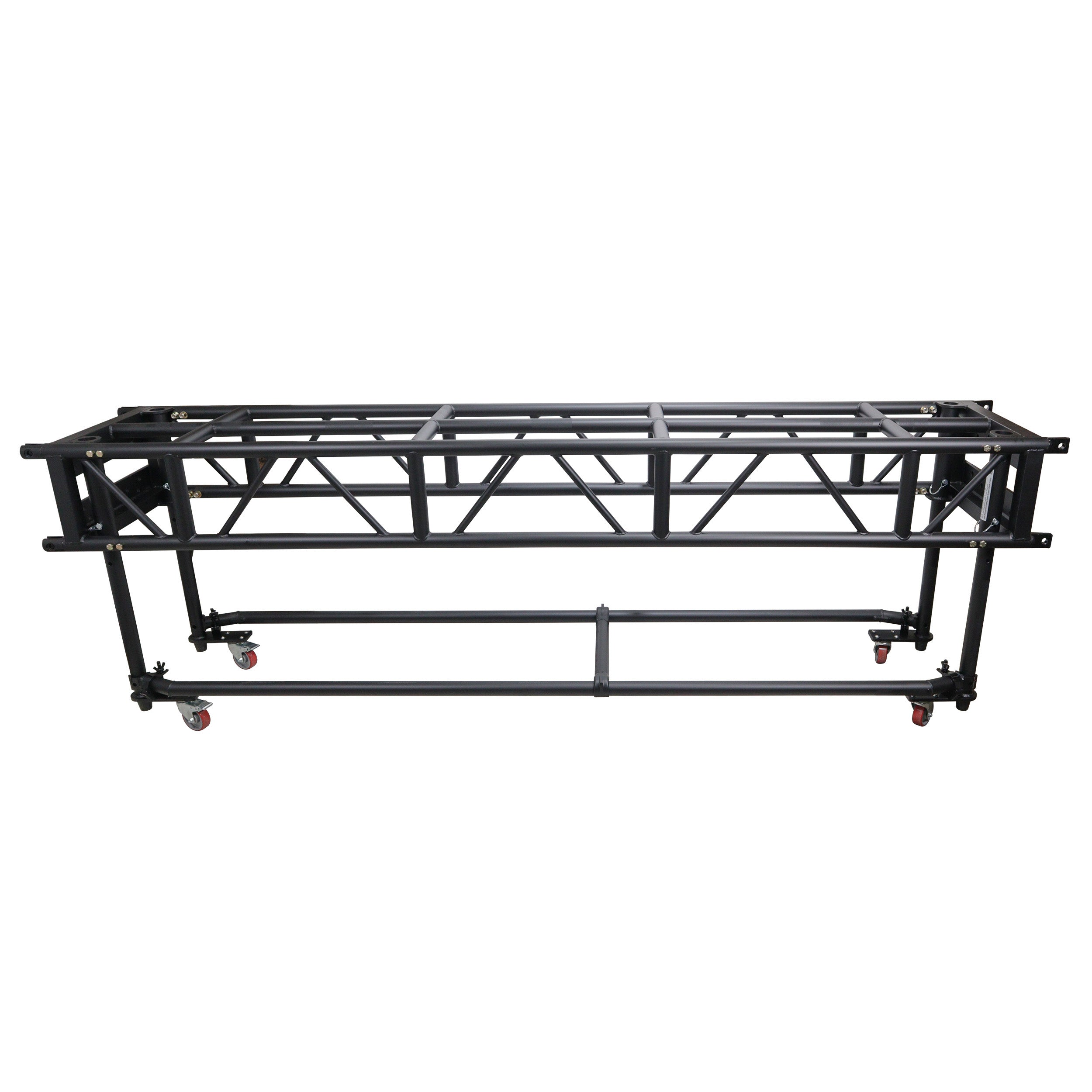 10' FT Pre-Rig Truss Segment with Removable Rolling Base System BLACK