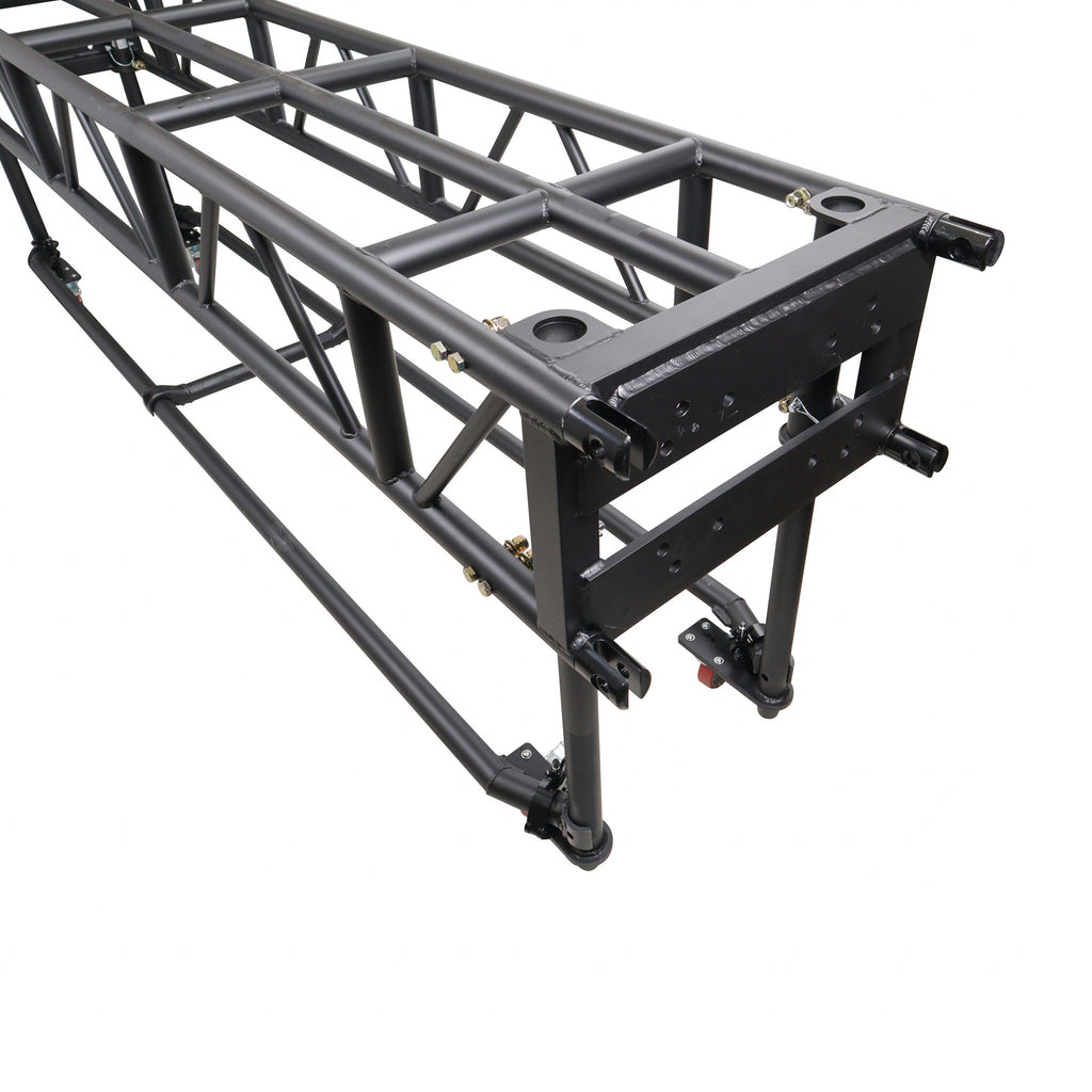 10' FT Pre-Rig Truss Segment with Removable Rolling Base System BLACK