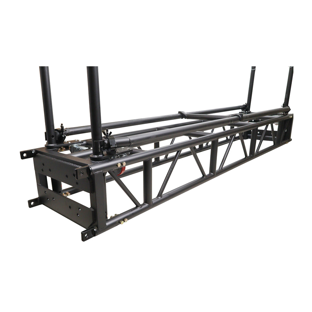 10' FT Pre-Rig Truss Segment with Removable Rolling Base System BLACK