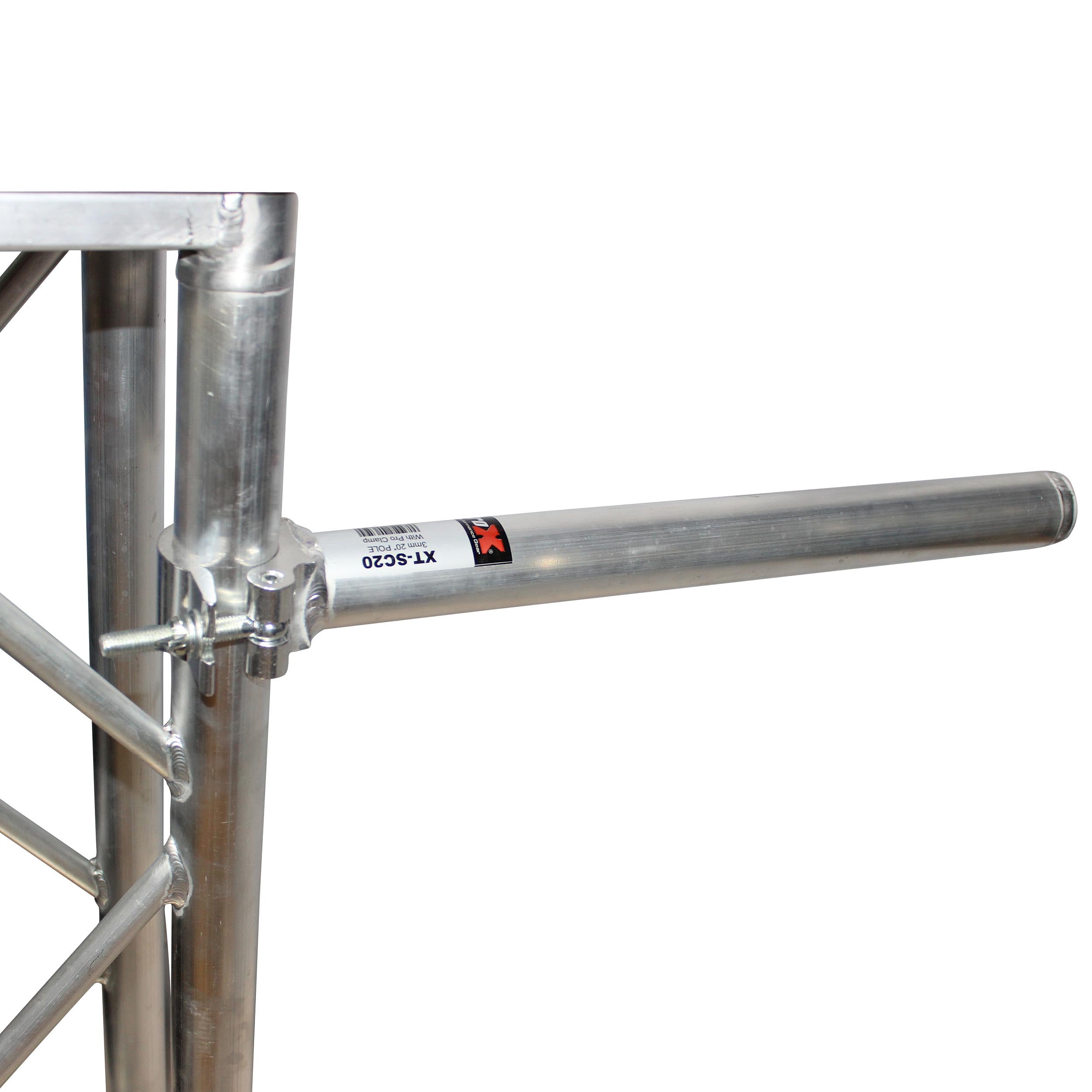 4PCS 20 inch Extension Pole with Singe Pro Clamp ideal for most Stage Lighting Fixtures