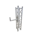 14" Speaker Mounting Pole Extension with Dual 2" Truss Clamps for F31 F32 F34 Truss – 220 lbs Load Capacity