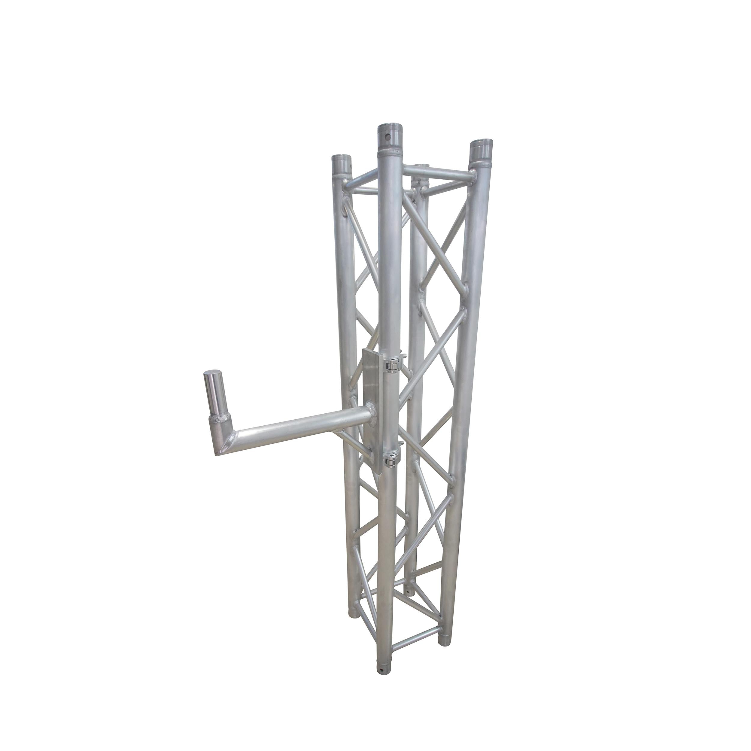 6PCS 14 inch Speaker Mounting Pole Extension with Dual Truss Clamps for F34 F32 F31 Segments - 2" Diameter