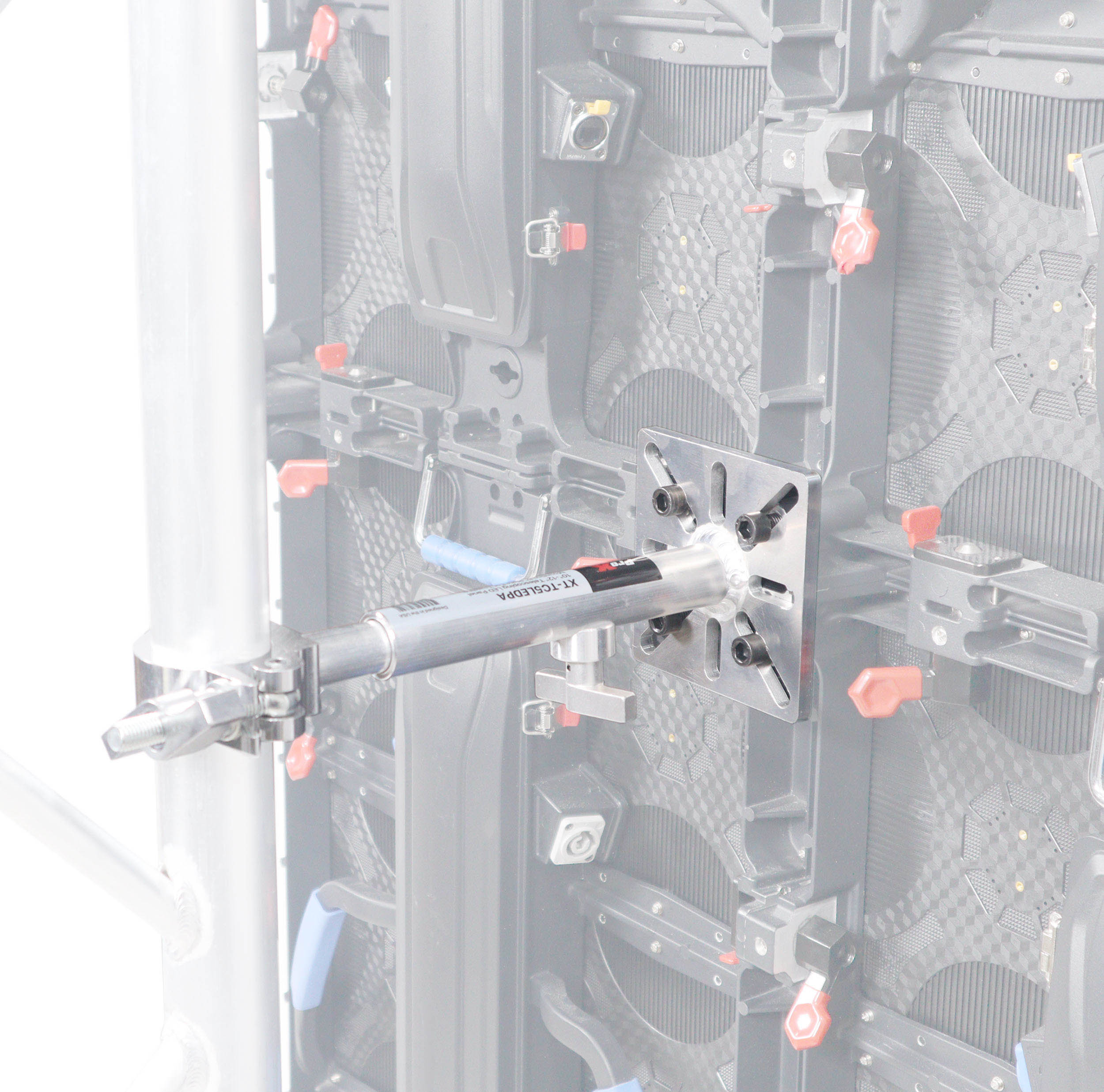 6PCS 10-13" LED Wall Mounting Plate to Extension 2" Pole Truss Clamp for Ground Stacking and Hanging.