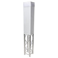 White 8.20Ft 2.50 meter Lycra Cover Scrim Sleeve fits 12In. Quad Box Truss Segment