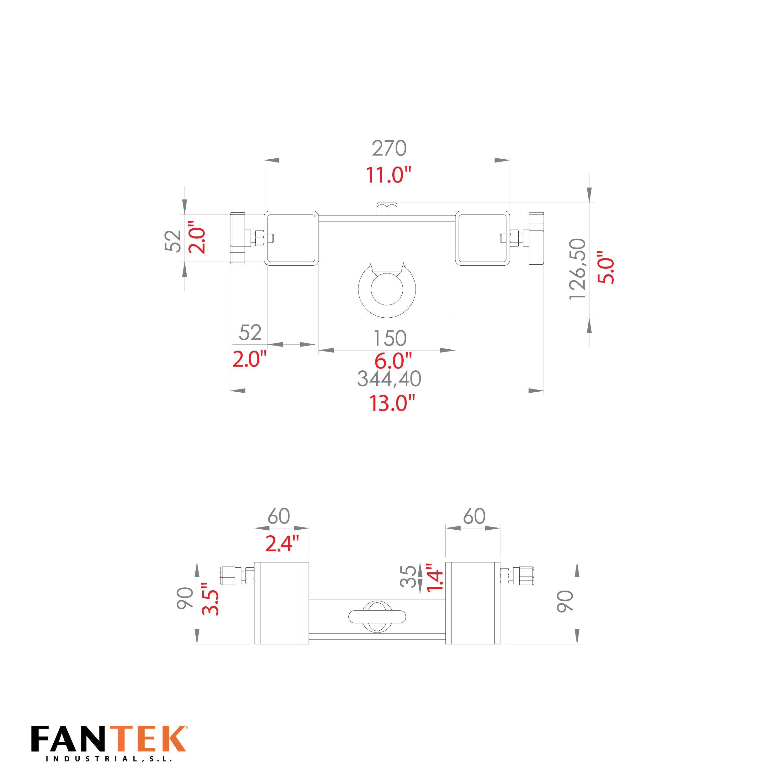 FANTEK Line Array Adapter with Hanging Ring for XFT-FT5323 Lifting Tower