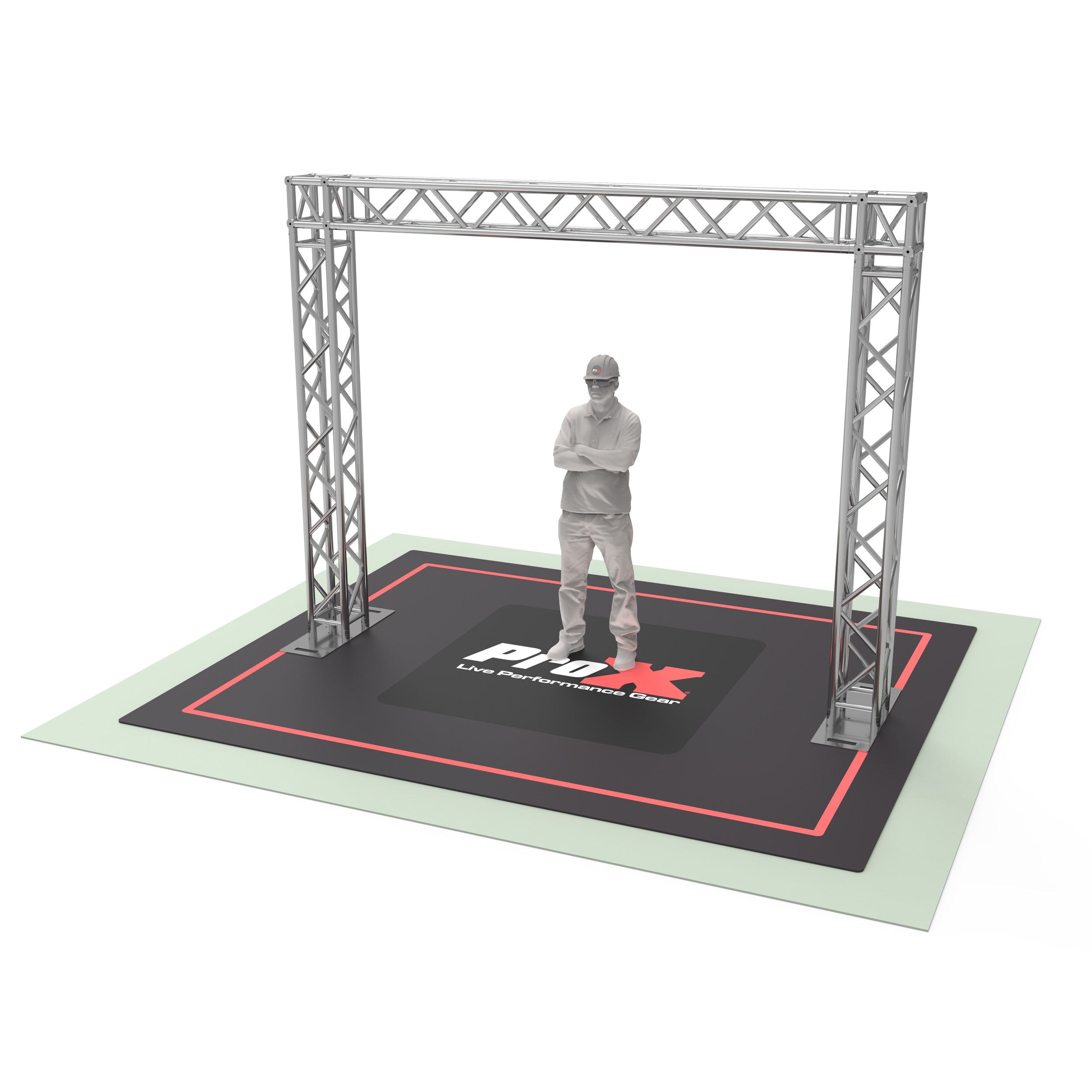 Goal Post Truss System - 11.75 Ft W x 9.20 Ft H - Light Duty DJ Truss