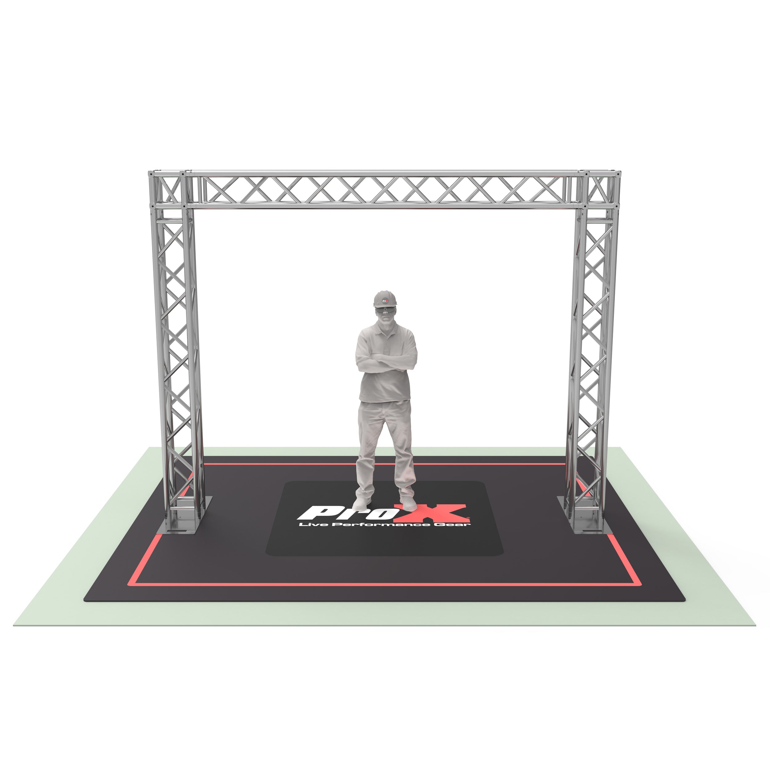 Goal Post Truss System - 11.75 Ft W x 9.20 Ft H - Light Duty DJ Truss