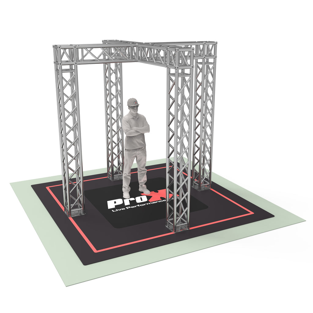Tradeshow Booth 9.42 W X 9.42 L X 9.20 FT H with X Shape Design in center  - K SERIES Light Duty