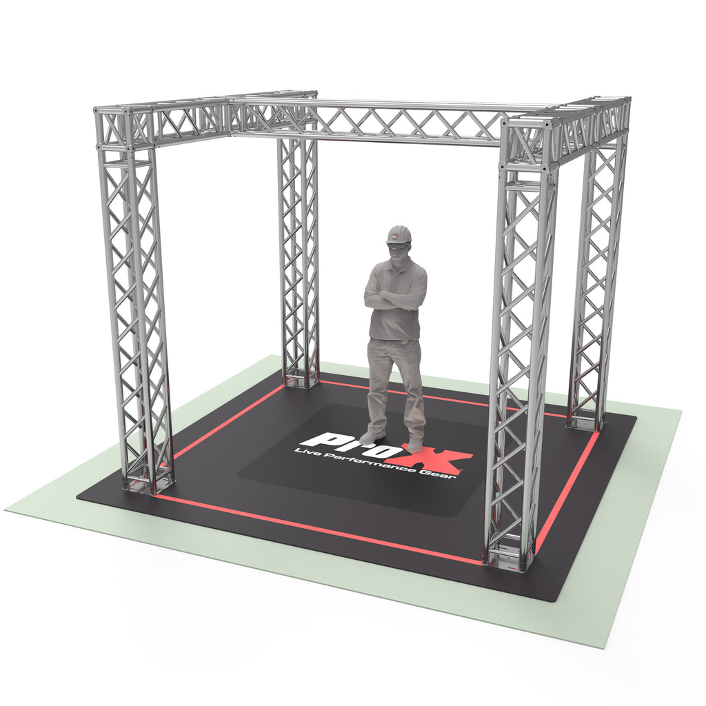 Tradeshow Booth 9.42 W X 9.42 L X 9.20 FT H with H Shape Design in center  - K SERIES Light Duty