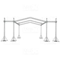 12D Stage Roofing System 40'W x 40'L x 23'H & Speaker Wings - Incl 6 Chain Hoist
