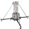 PRO Truss Tower Stage Lift System Package -Top Block | Hinges | Base | Outriggers and 3.28 Ft. 3 mm Ladder Truss Segment