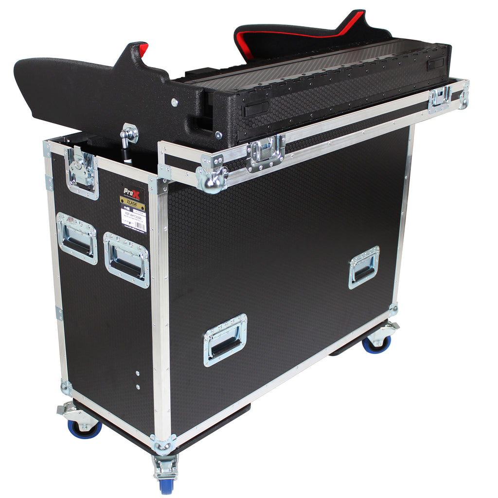 Case for Allen and Heath DLive C3500 Console Flip-Ready Easy Retracting Hydraulic Lift by ZCase w/ Laptop Arm