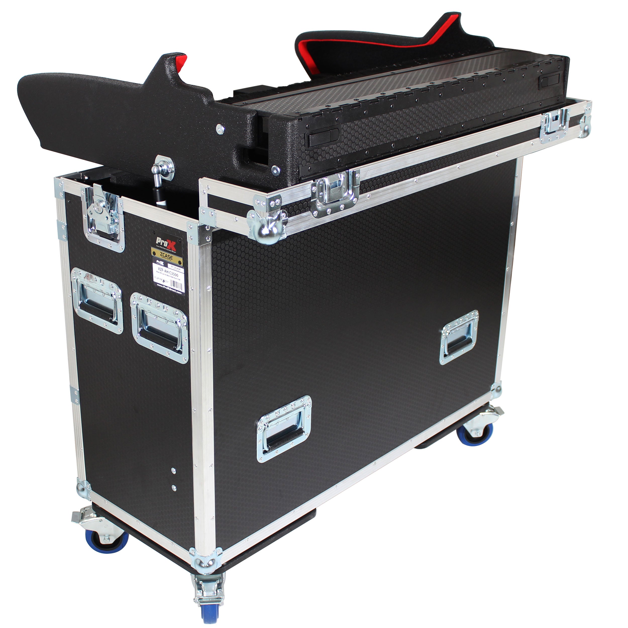 Case for Allen and Heath DLive C3500 Console Flip-Ready Easy Retracting Hydraulic Lift by ZCase w/ Laptop Arm