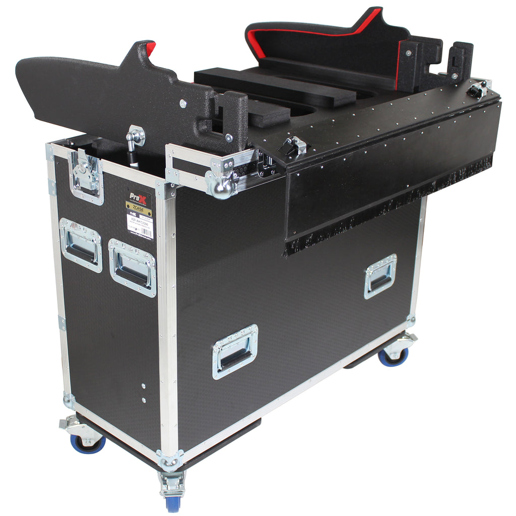Case for Allen and Heath DLive C3500 Console Flip-Ready Easy Retracting Hydraulic Lift by ZCase w/ Laptop Arm