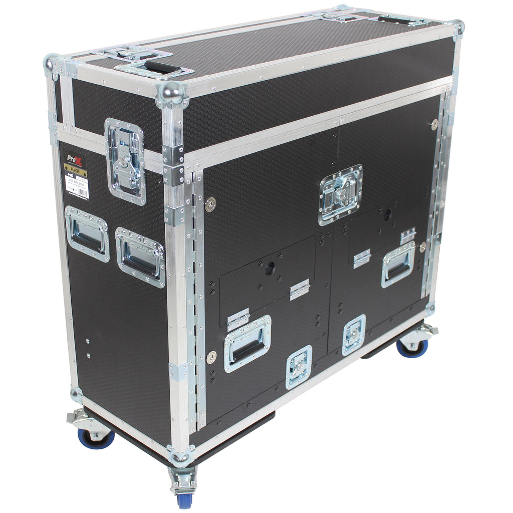 Case for Allen and Heath DLive C3500 Console Flip-Ready Easy Retracting Hydraulic Lift by ZCase w/ Laptop Arm