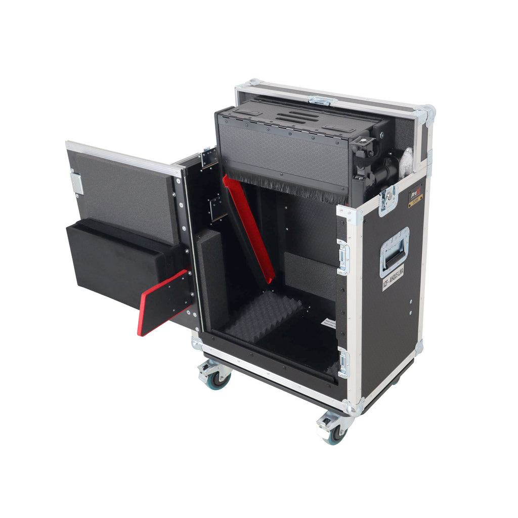 Allen and Heath QU-5 Flip-Ready Hydraulic Console Easy Retracting Lifting Case 1U and Laptop Display Arm by ZCASE