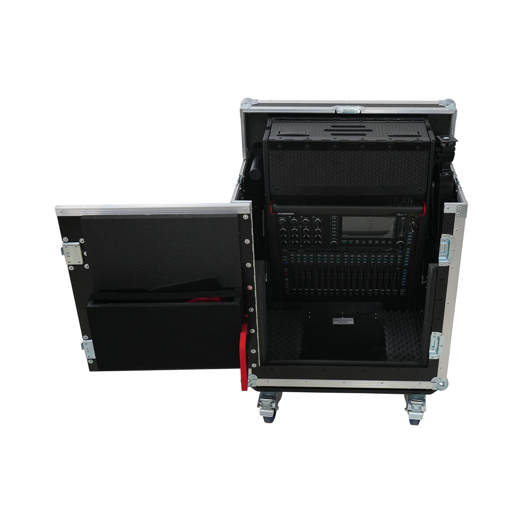 Allen and Heath QU-5 Flip-Ready Hydraulic Console Easy Retracting Lifting Case 1U and Laptop Display Arm by ZCASE