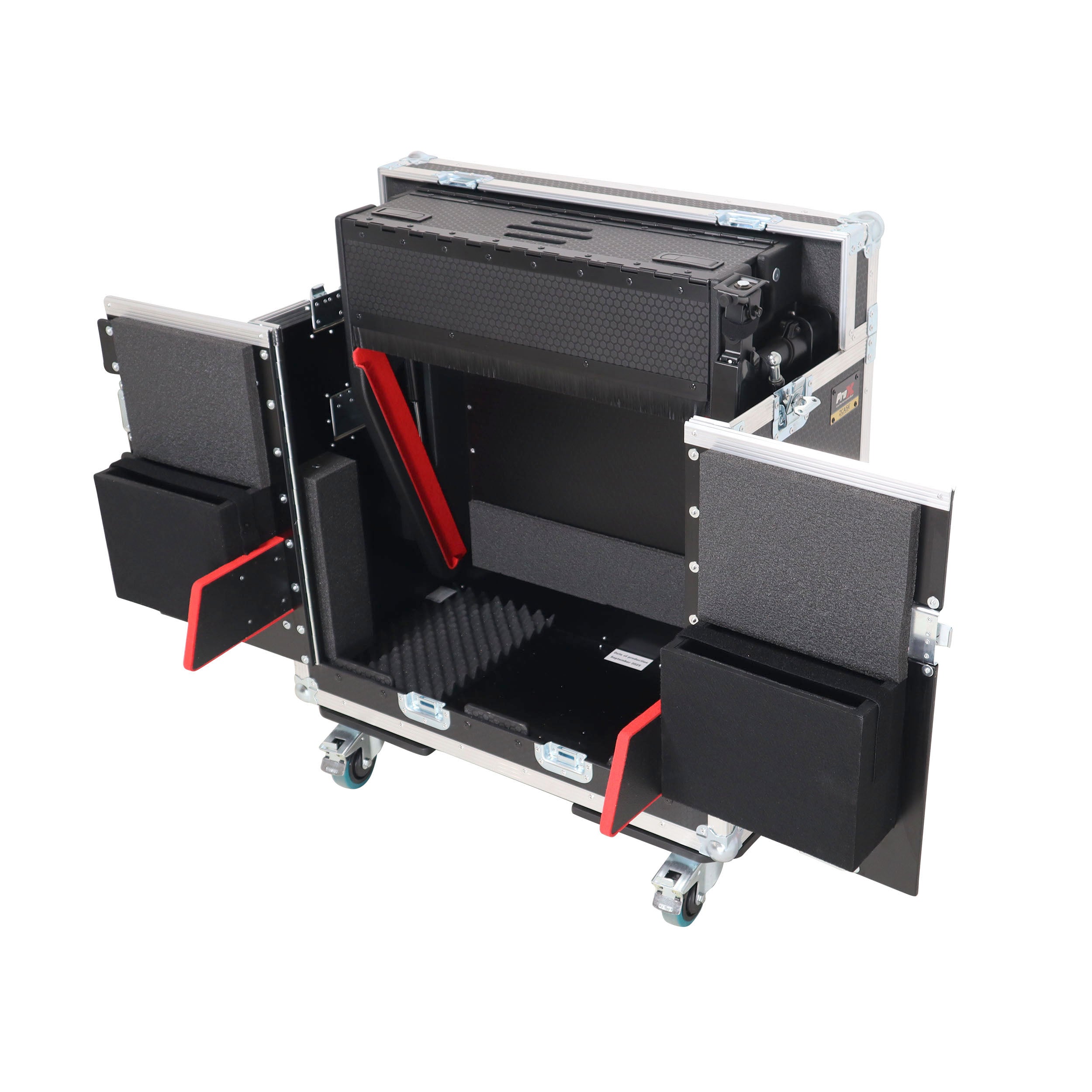 Allen and Heath QU-6 Flip-Ready Hydraulic Console Easy Retracting Lifting Case 1U and Laptop Display Arm by ZCASE