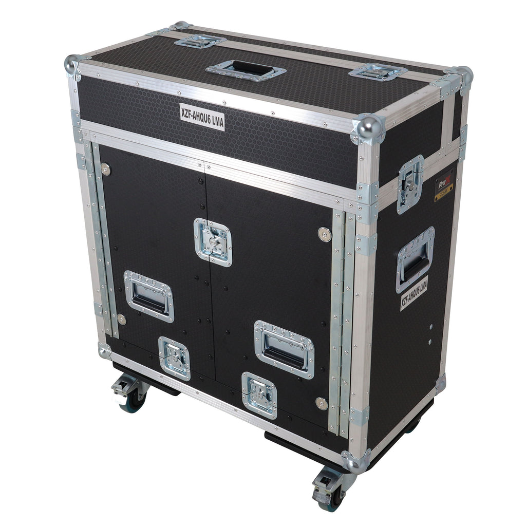 Allen and Heath QU-6 Flip-Ready Hydraulic Console Easy Retracting Lifting Case 1U and Laptop Display Arm by ZCASE
