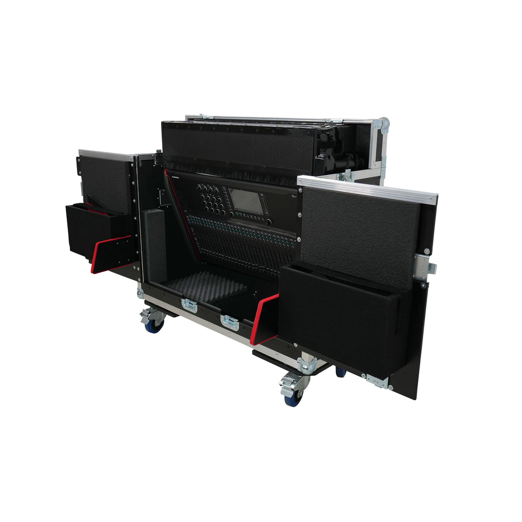 Allen and Heath QU-7 Flip-Ready Hydraulic Console Easy Retracting Lifting Case 1U and Laptop Display Arm by ZCASE