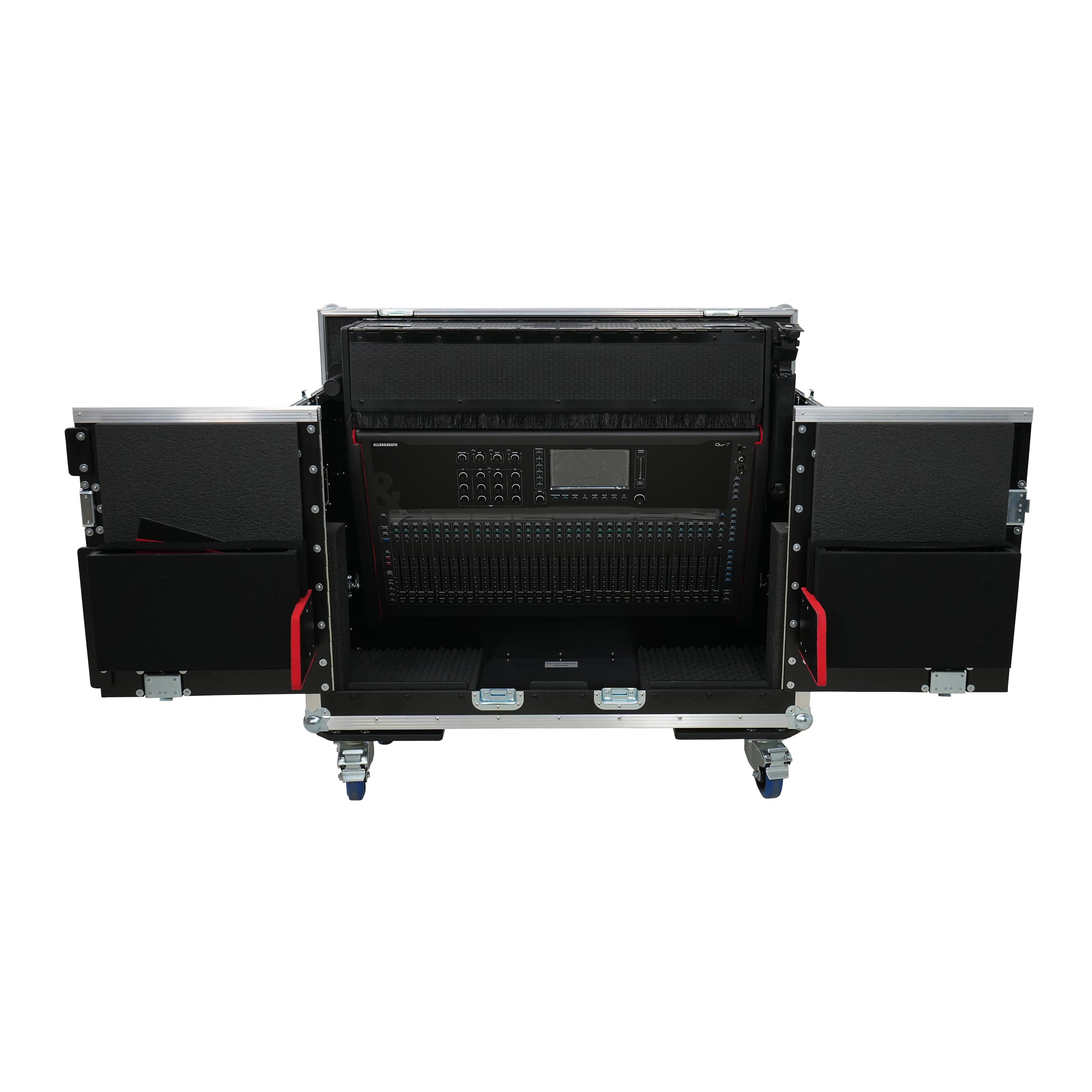 Allen and Heath QU-7 Flip-Ready Hydraulic Console Easy Retracting Lifting Case 1U and Laptop Display Arm by ZCASE