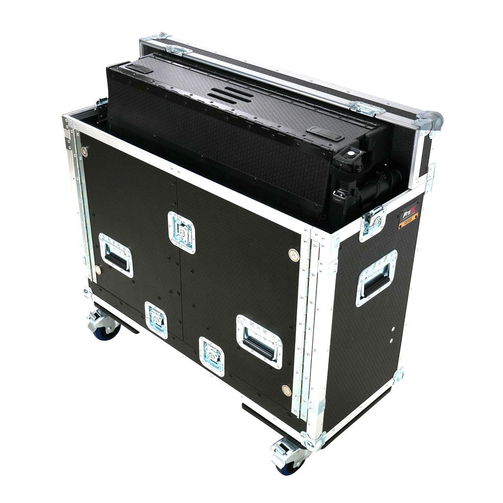 Allen and Heath QU-7 Flip-Ready Hydraulic Console Easy Retracting Lifting Case 1U and Laptop Display Arm by ZCASE