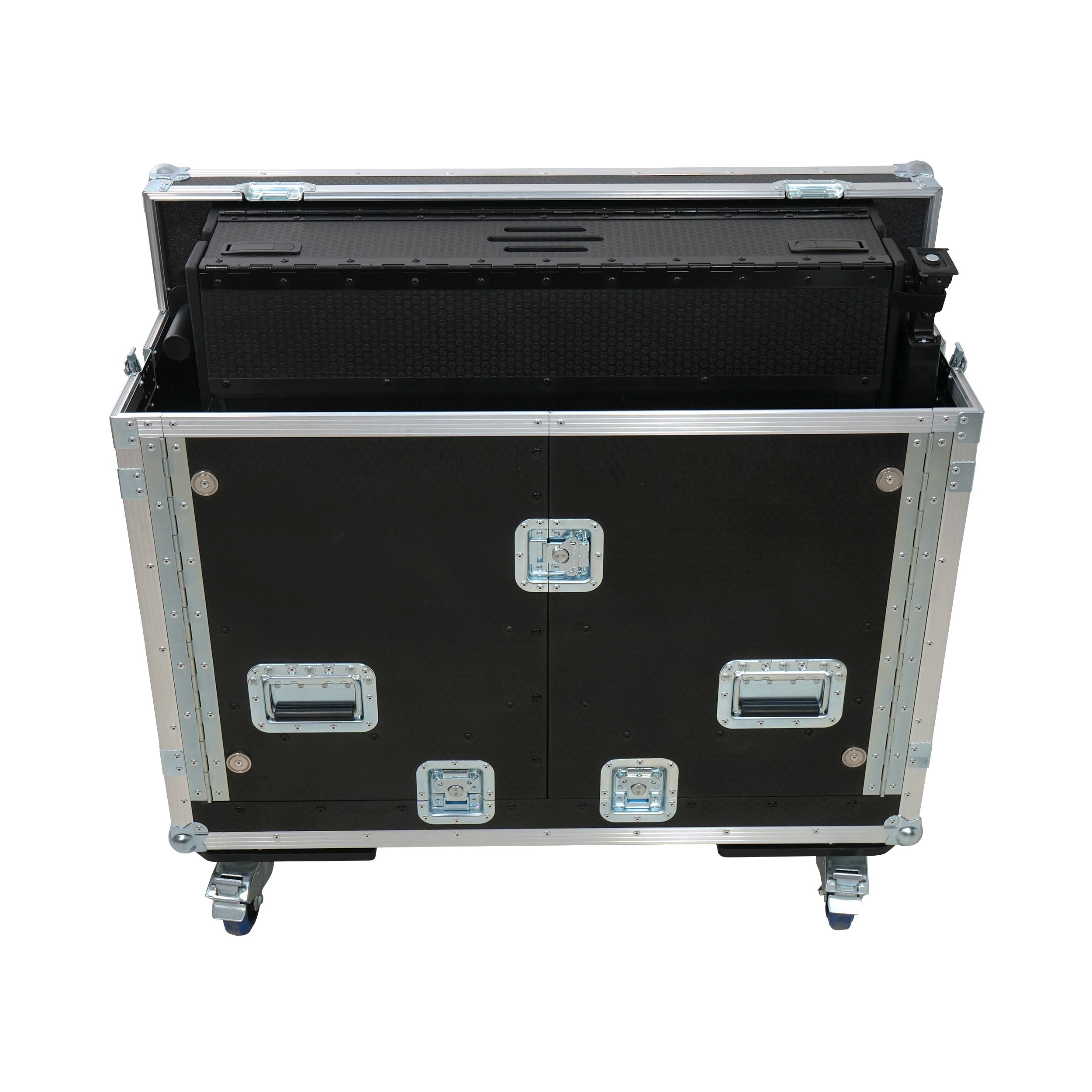 Allen and Heath QU-7 Flip-Ready Hydraulic Console Easy Retracting Lifting Case 1U and Laptop Display Arm by ZCASE
