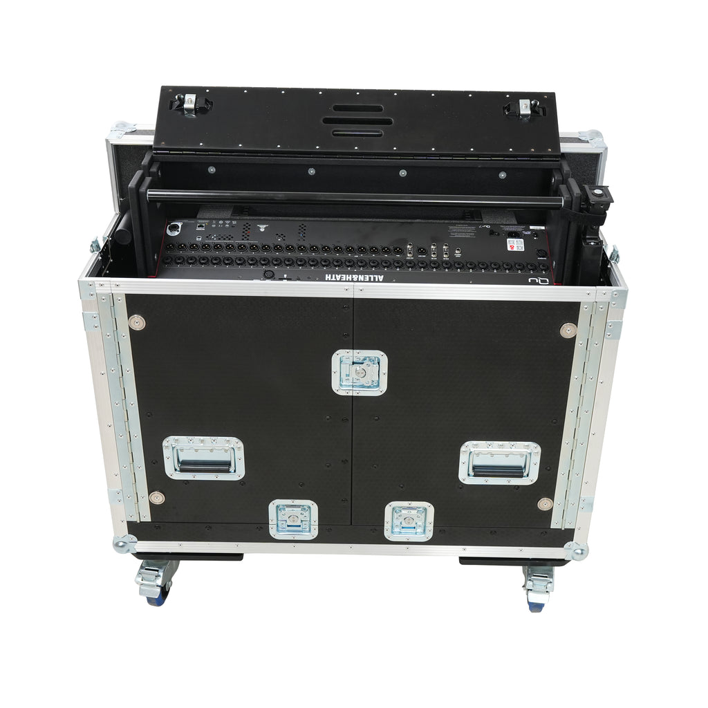 Allen and Heath QU-7 Flip-Ready Hydraulic Console Easy Retracting Lifting Case 1U and Laptop Display Arm by ZCASE