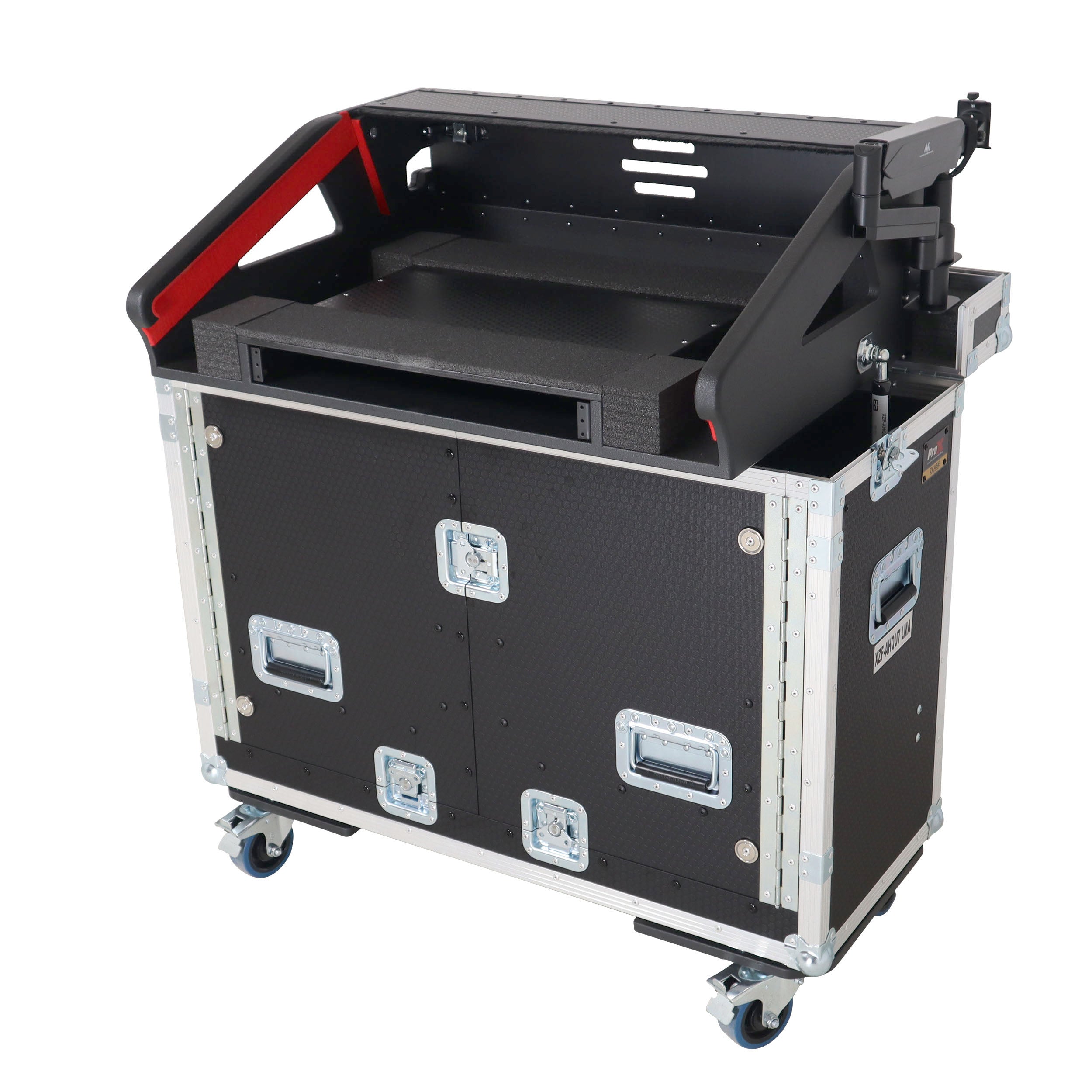Allen and Heath QU-7 Flip-Ready Hydraulic Console Easy Retracting Lifting Case 1U and Laptop Display Arm by ZCASE